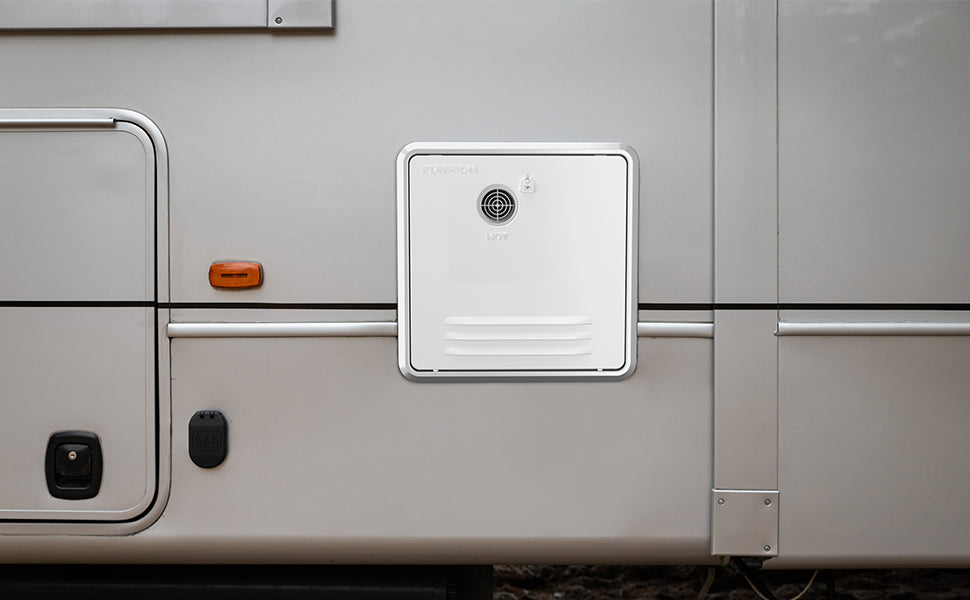 Furrion RV Tankless Gas Water Heater with Door - 2.4 GPM