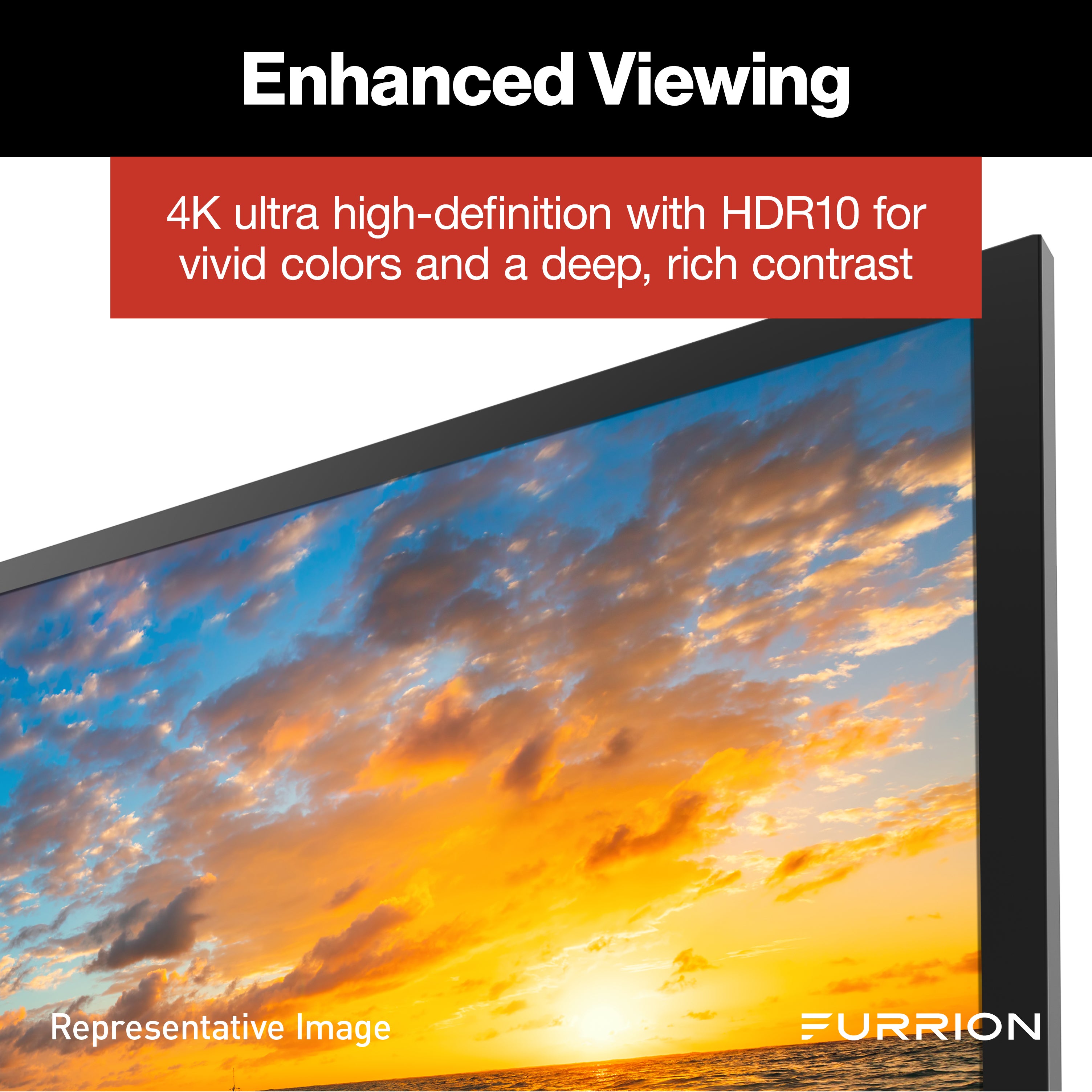 Furrion Aurora® Partial-Sun 4K LED Outdoor Smart TV