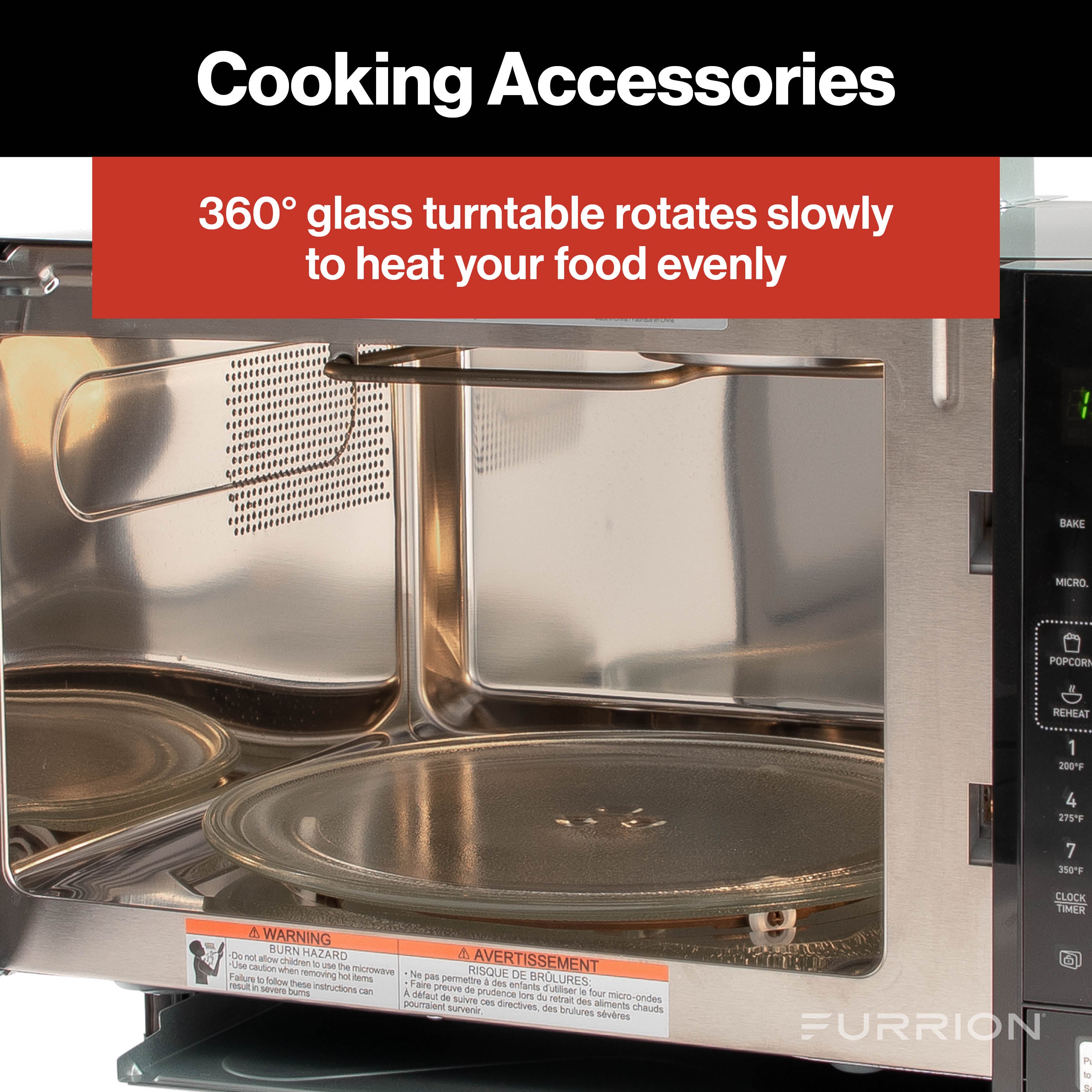 Furrion 1.1 cu. ft. Microwave Oven with Built-In Air Fryer 1-1-CF-MICROWAVE-AIR-FRYER