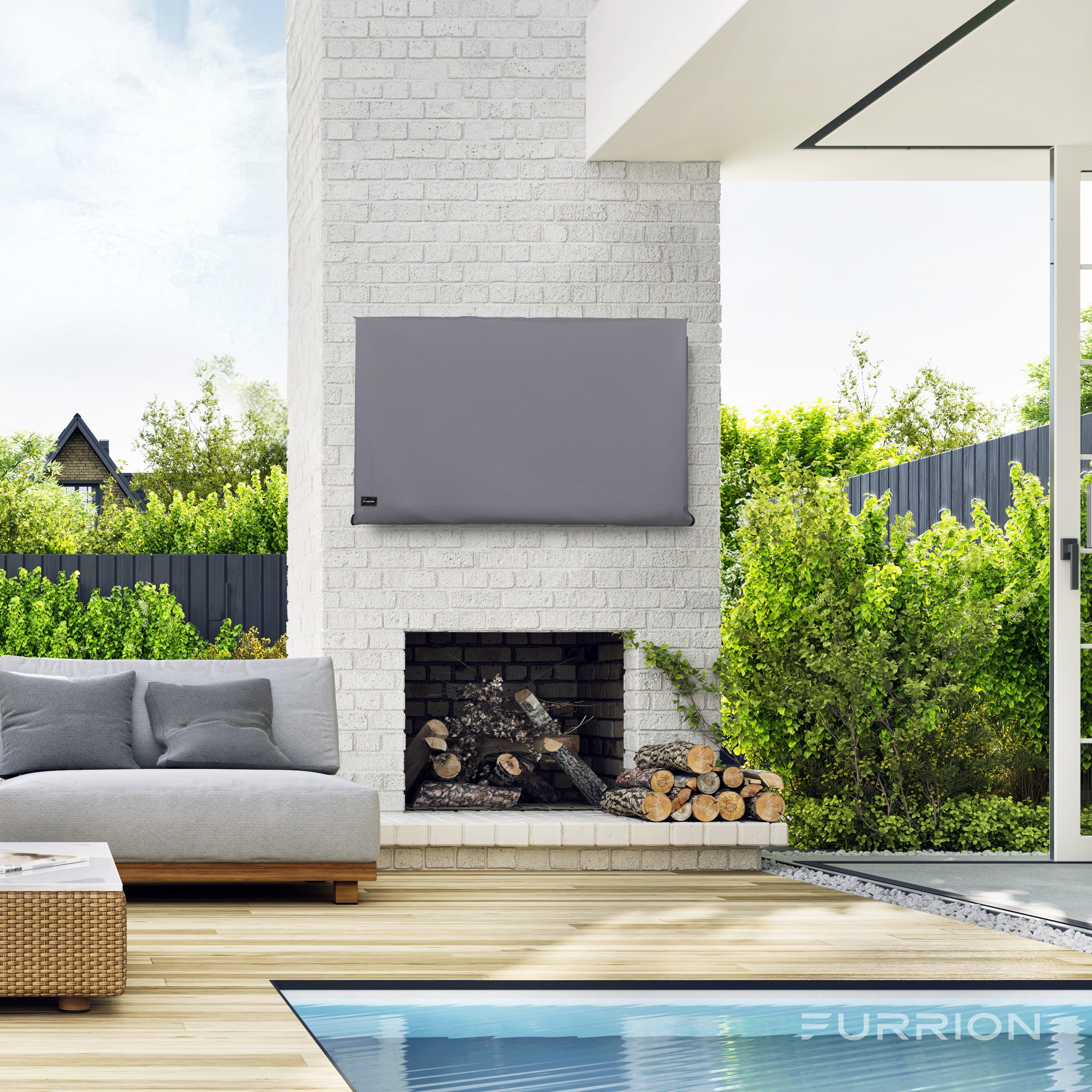 Furrion Aurora® Outdoor TV Cover - Grey TV-COVER-HOTSHOT