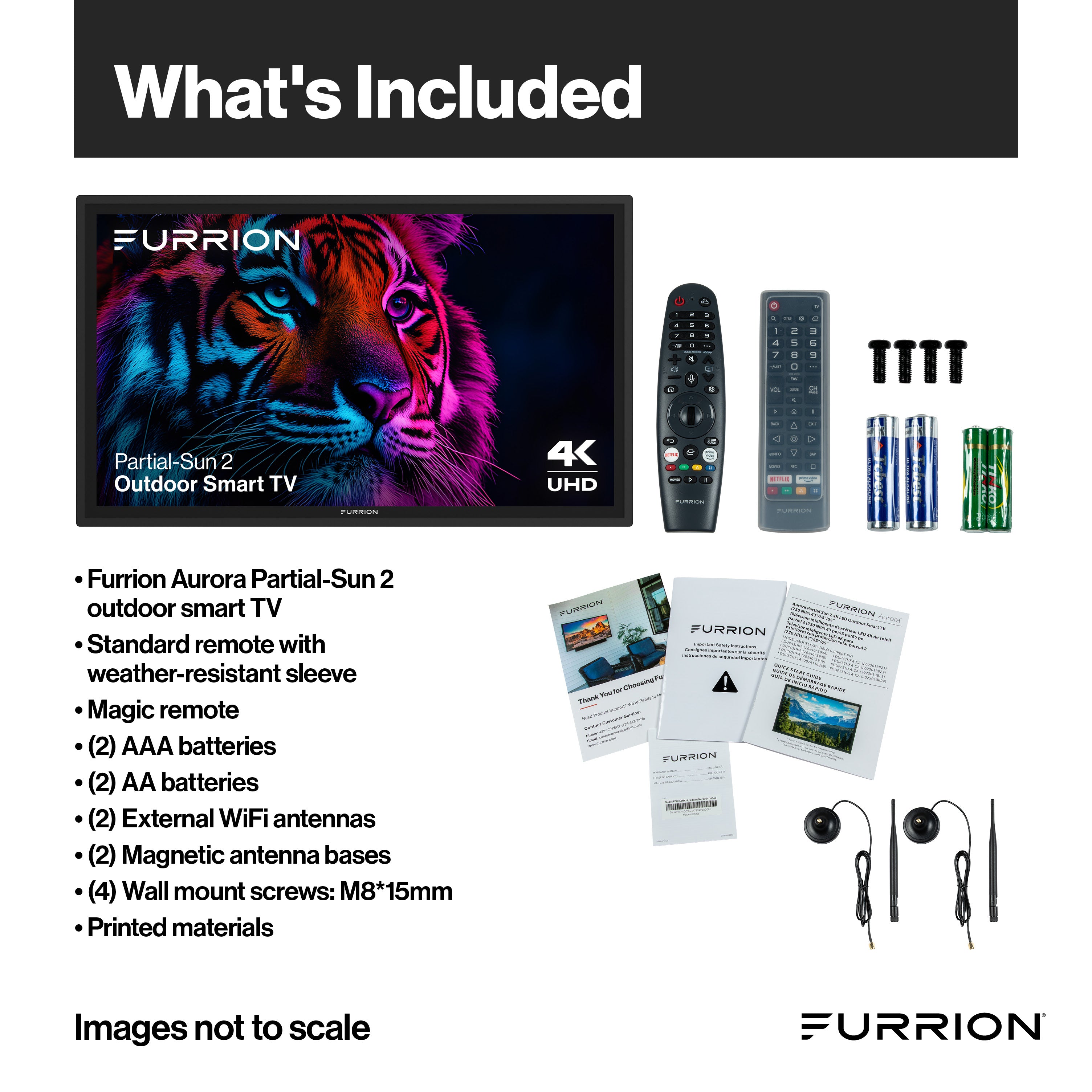 Furrion Aurora® Partial-Sun 2 4K LED Outdoor Smart TVAURORA-OUTDOOR-TV-PART-SUN-750