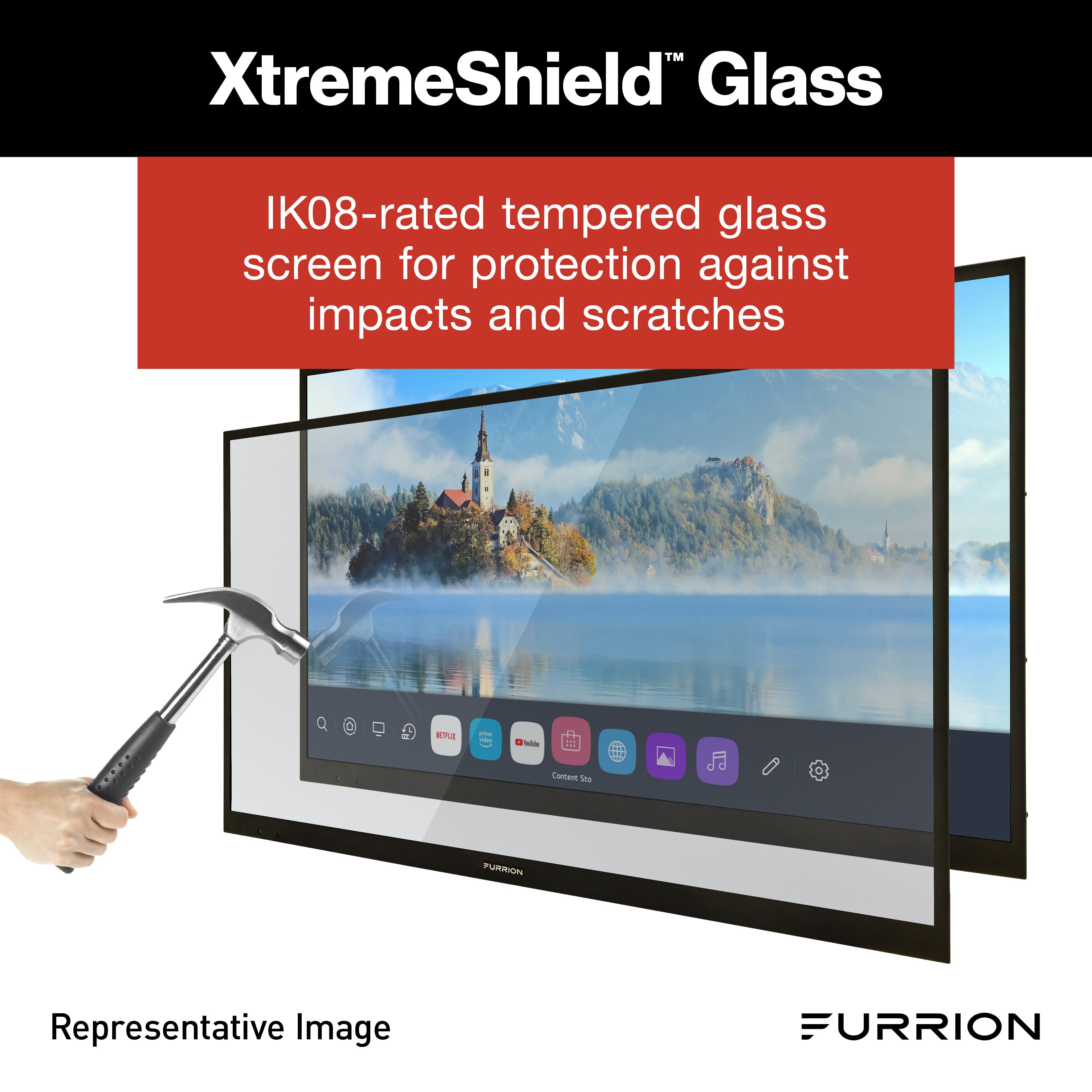 Furrion Aurora® Partial-Sun 4K LED Outdoor Smart TVOUTDOOR-SMART-TV-PART-SUN
