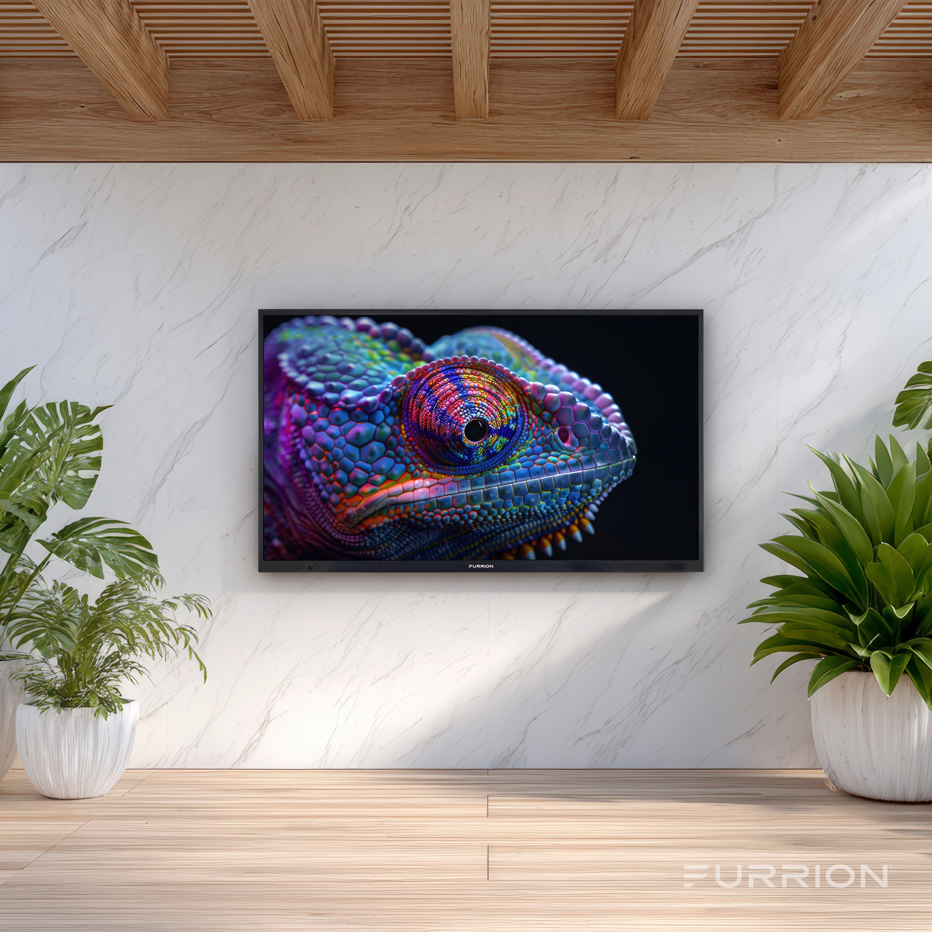 Furrion Aurora® Partial-Sun Premier 4K LED Outdoor Smart TVOUTDOOR-UHD-SMART-TV-FDUNXXCSA