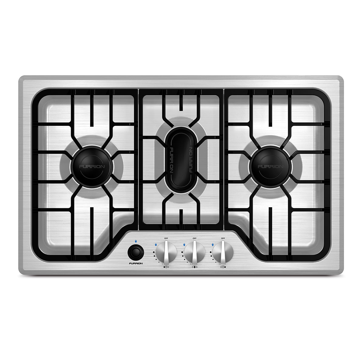 Furrion Chef Collection® 3-Burner Gas RV Cooktop - 24" Stainless Steel #FGH4ZSA-SS2021123918