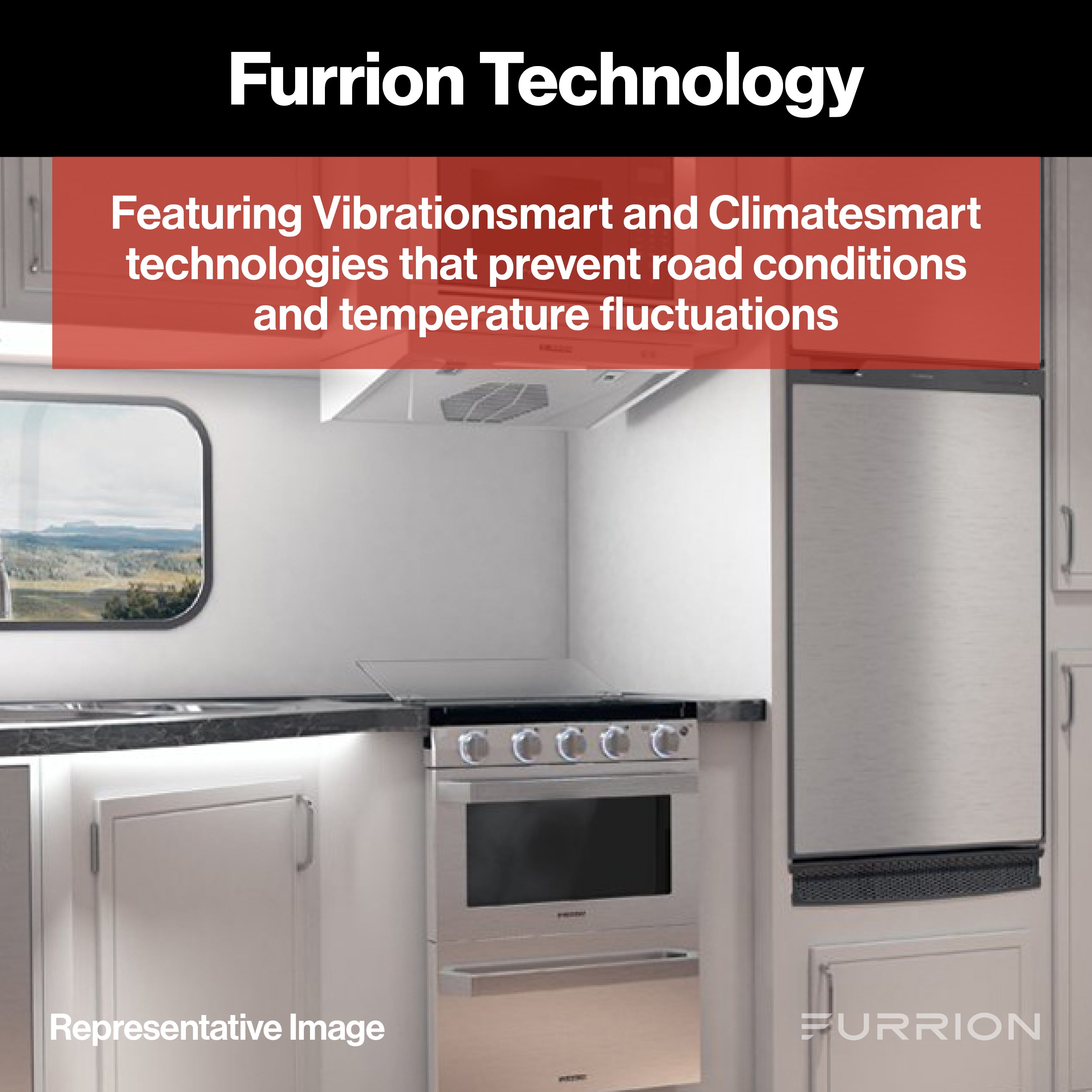 Furrion Chef Collection® Built-in Gas RV Oven - 21" Black #FG21MA1EA-BG2021123921