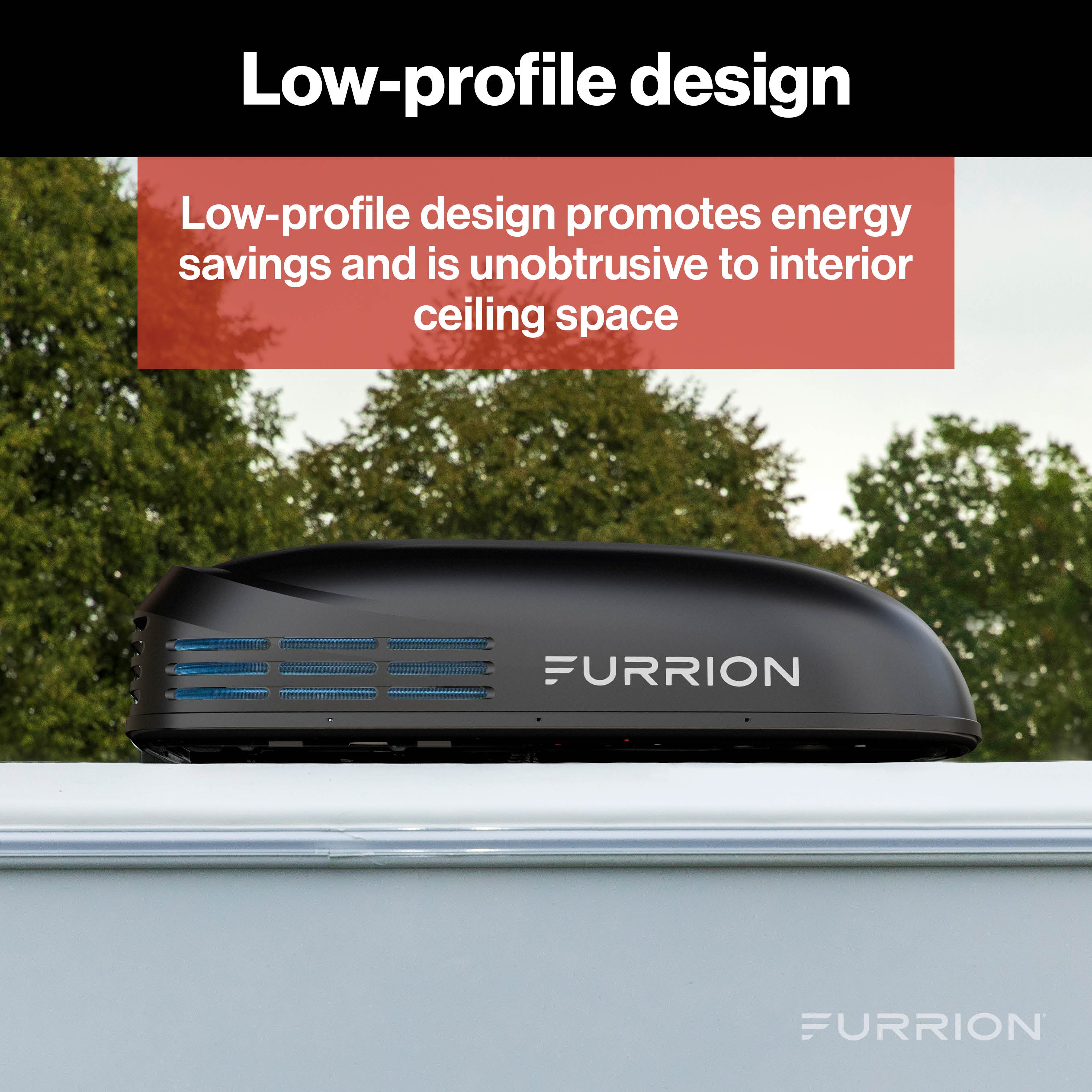 Furrion Chill® HE Low-Profile RV Rooftop Air Conditioner with Heat Pump (R32)CHILL-LOW-PRO-ROOF-AC-R32