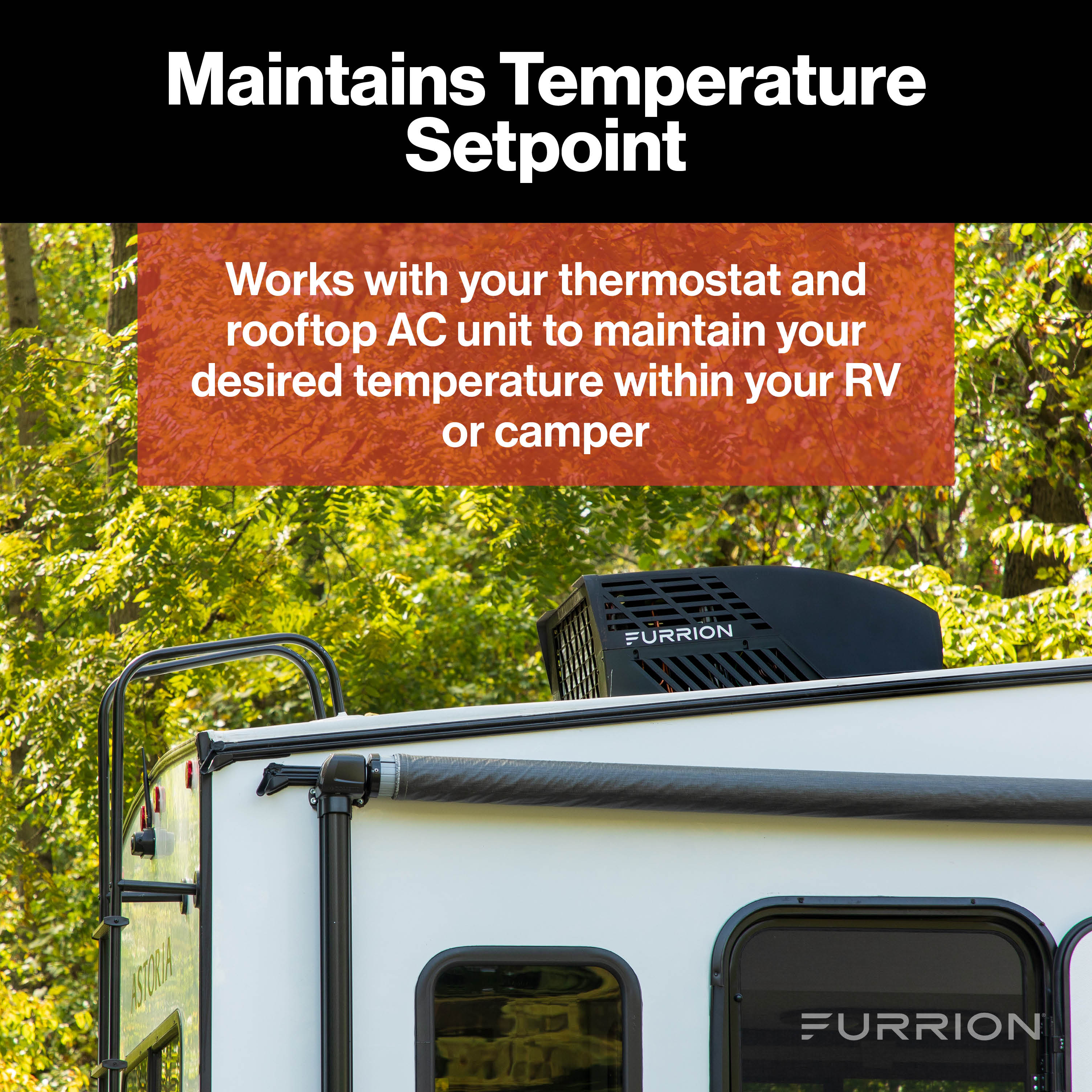 Furrion Chill® Standard Single-Zone RV Air Conditioner Controller - 2-Speed (R32) #FACC10ESSA2-BL- AM2024042653