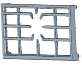Furrion FRONT CAST IRON GRATE #C-FGR24D3A1A-012022120242