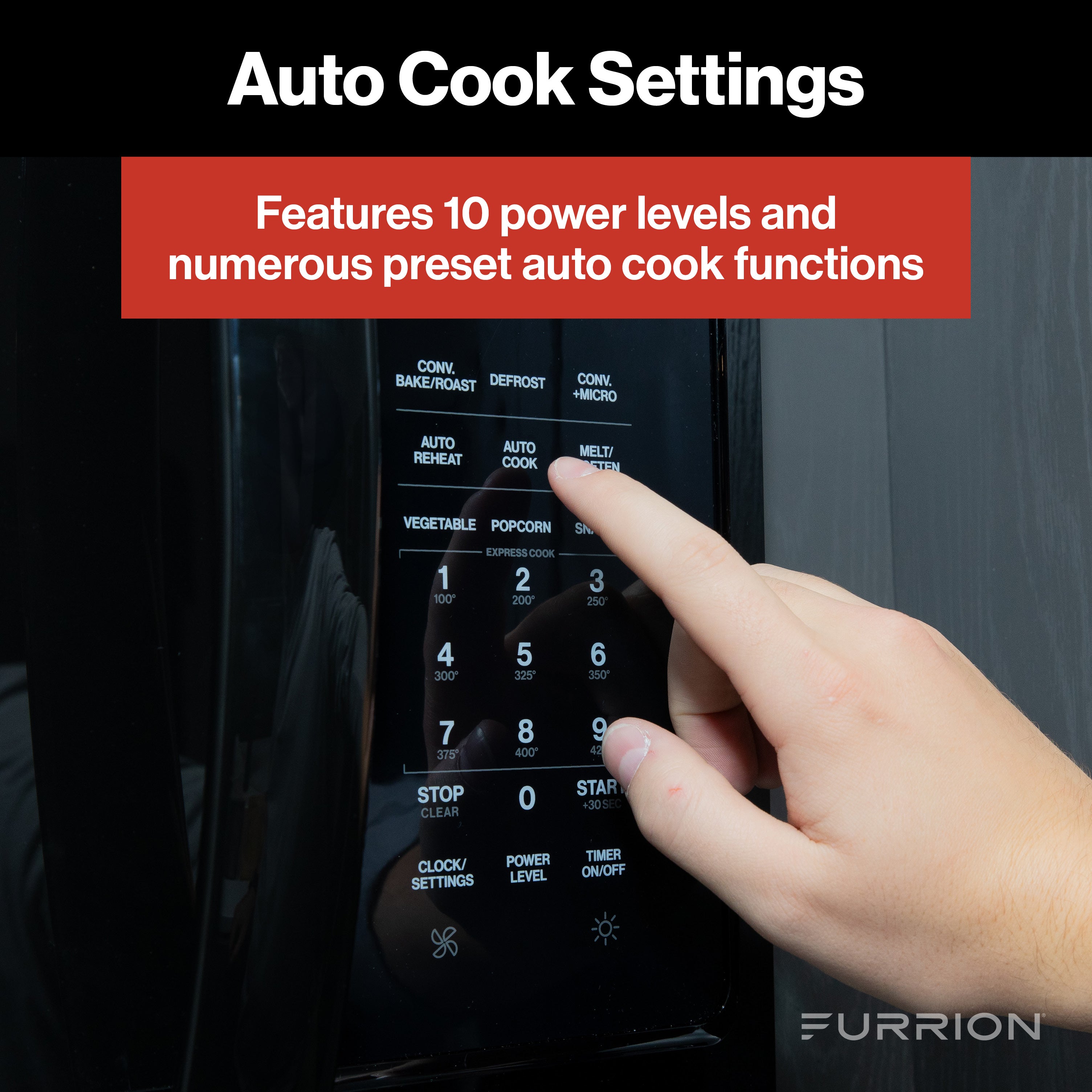 Furrion Over-The-Range Convection RV Microwave Oven - 1.5 cu. ft.1.5-CF-OTR-MICROWAVE-GEN-2