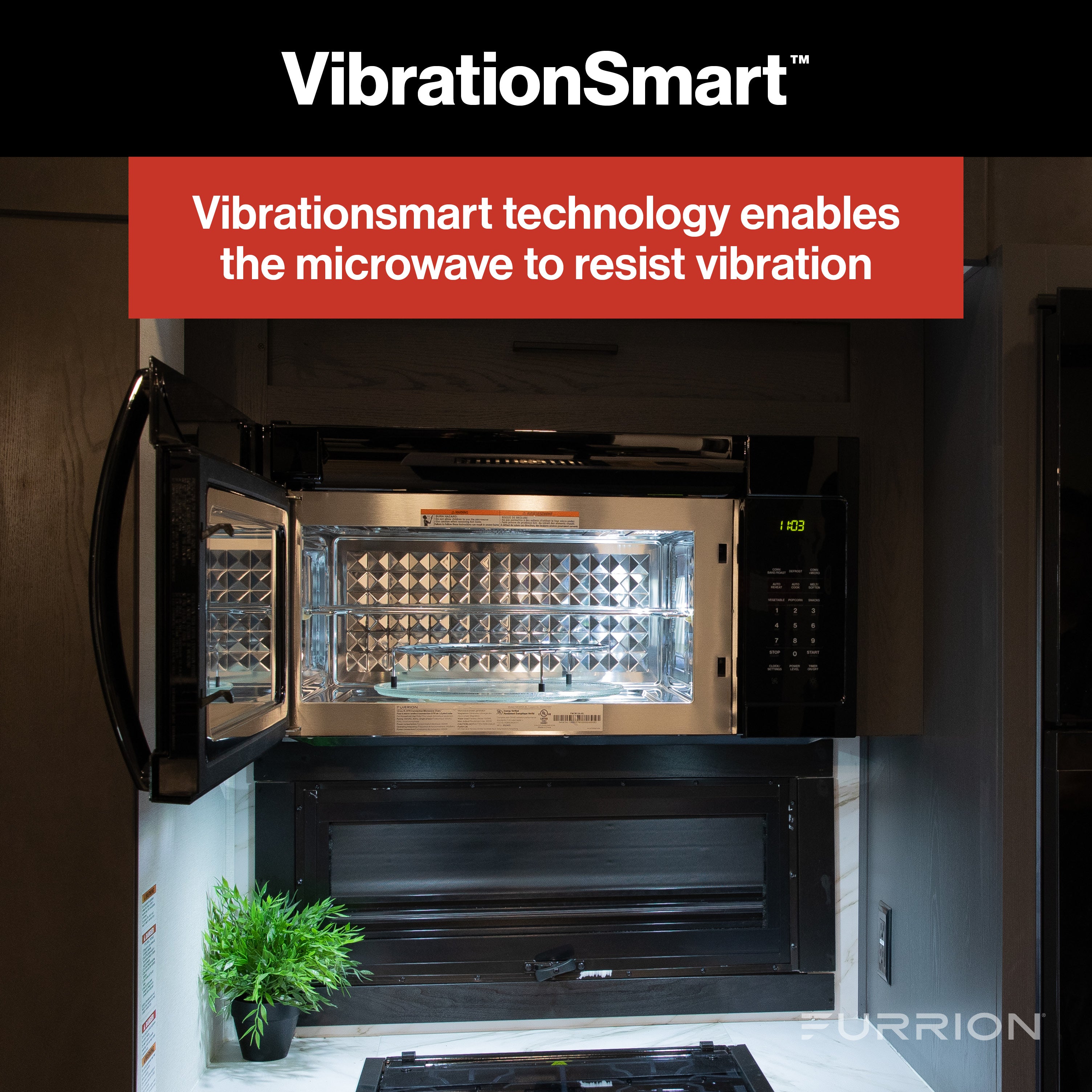 Furrion Over-The-Range Convection RV Microwave Oven - 1.5 cu. ft.1.5-CF-OTR-MICROWAVE-GEN-2