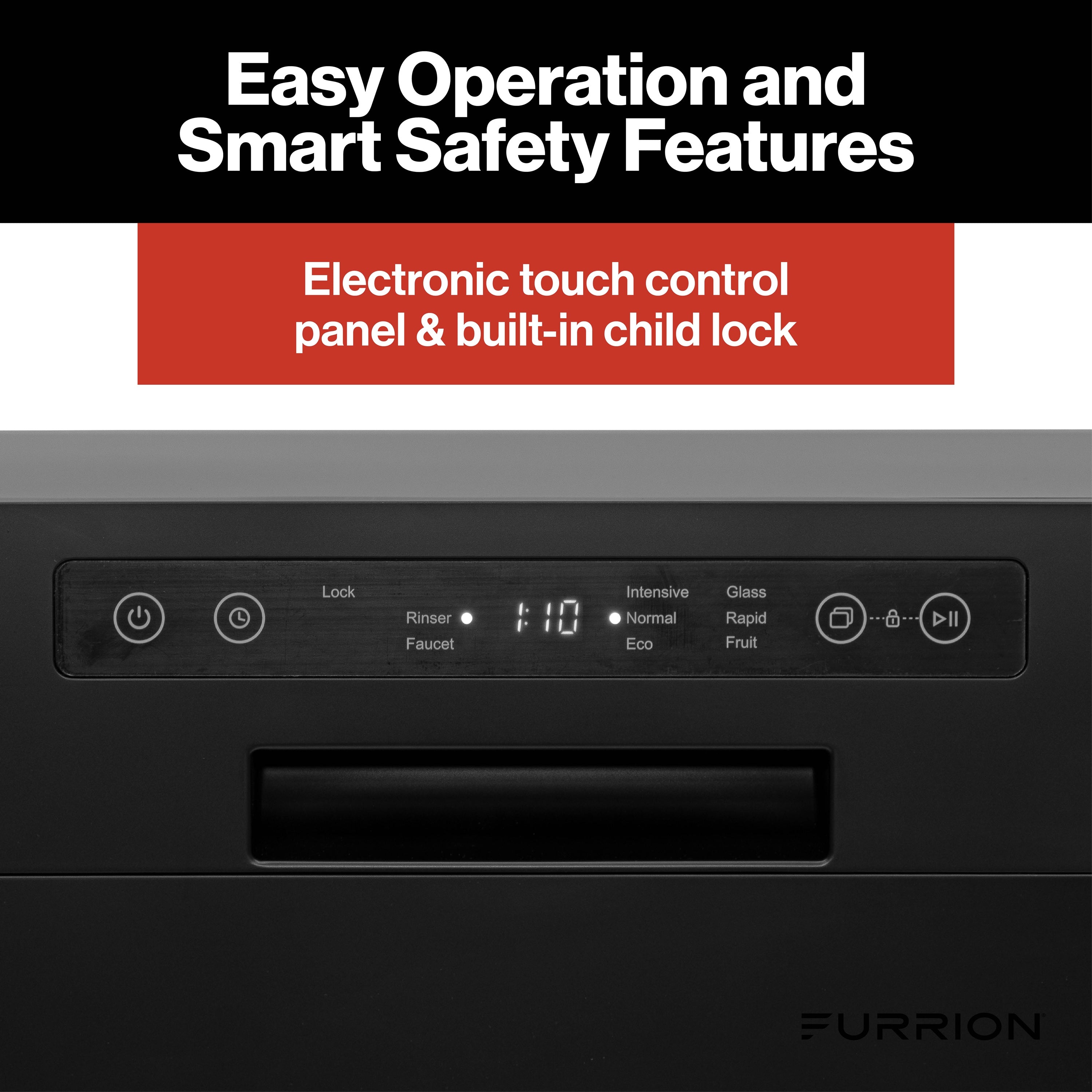 Furrion RV Countertop Dishwasher - 18" FURRION-18-COUNTERTOP-DISHWASHER