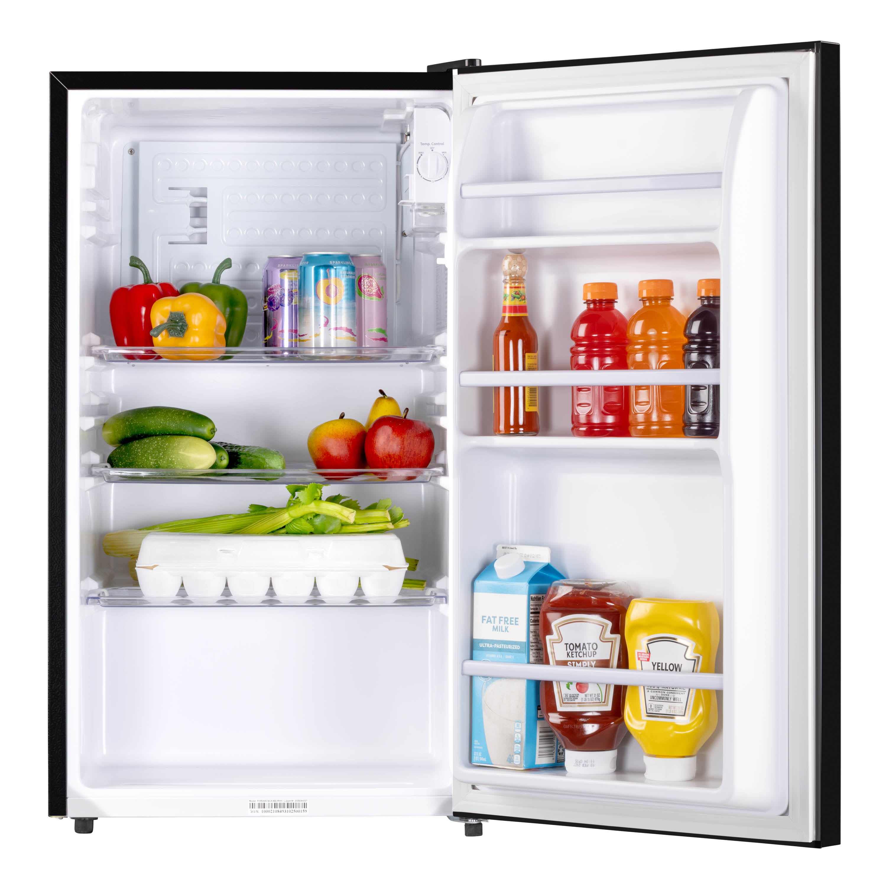 Furrion RV Refrigerator - 110V, 3.2 cu. ft., Black Glass Finish 3-2-CF-110V-REFRIGERATOR