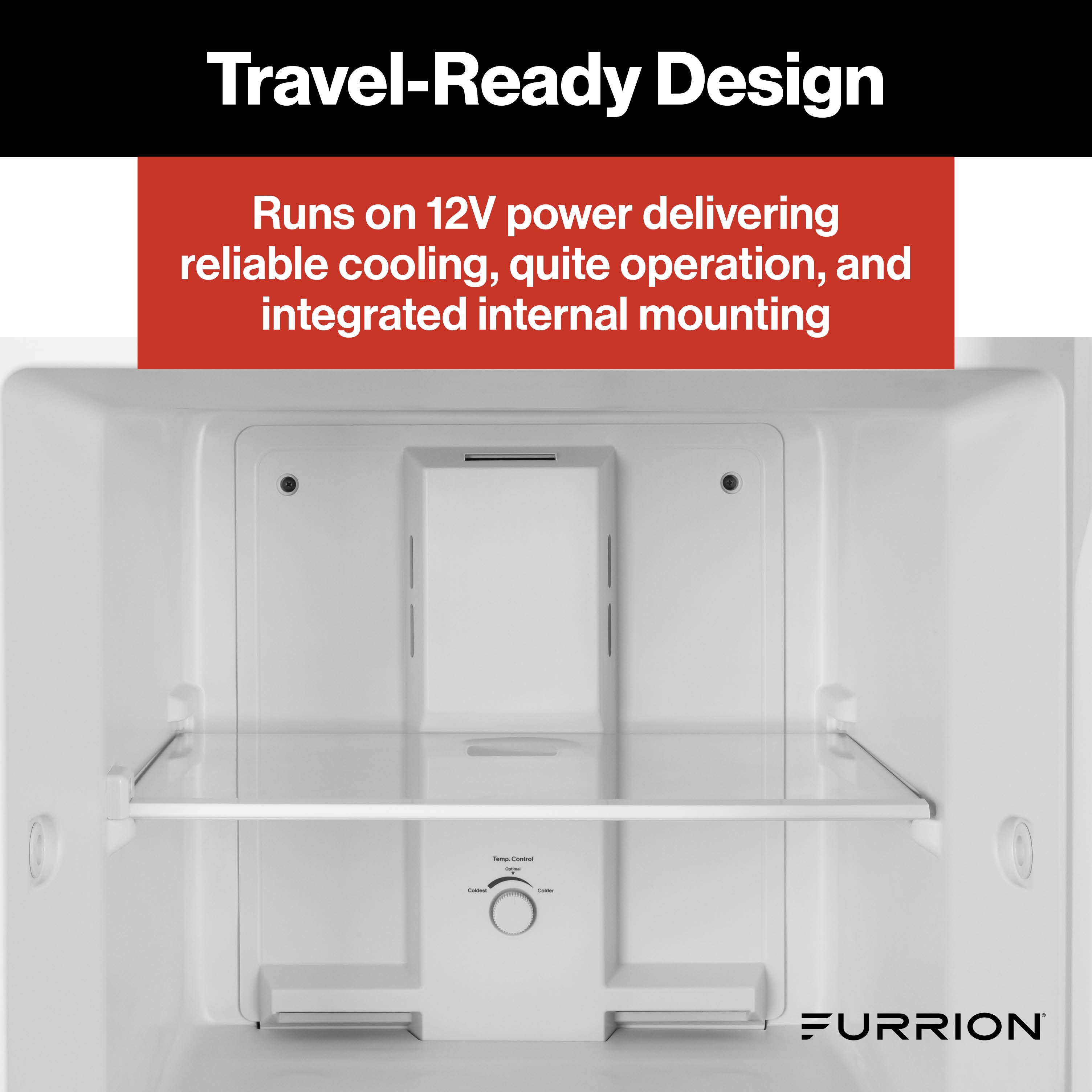 Furrion RV Refrigerator - 12V, 10.6 cu. ft. FURRION-10-6-CUFT-12V-2-DOOR-REFRIGERATOR