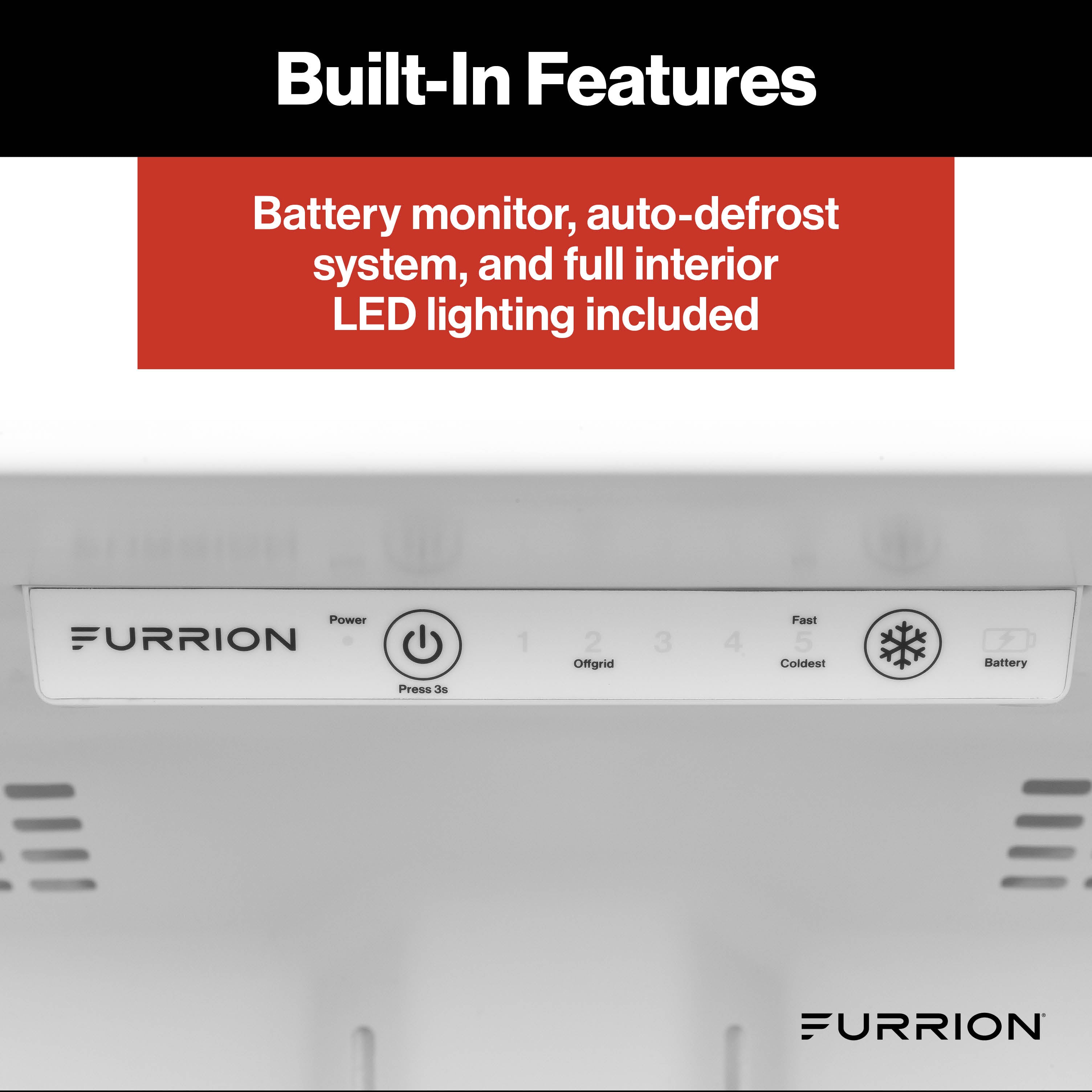 Furrion RV Refrigerator - 12V, 10.6 cu. ft. FURRION-10-6-CUFT-12V-2-DOOR-REFRIGERATOR