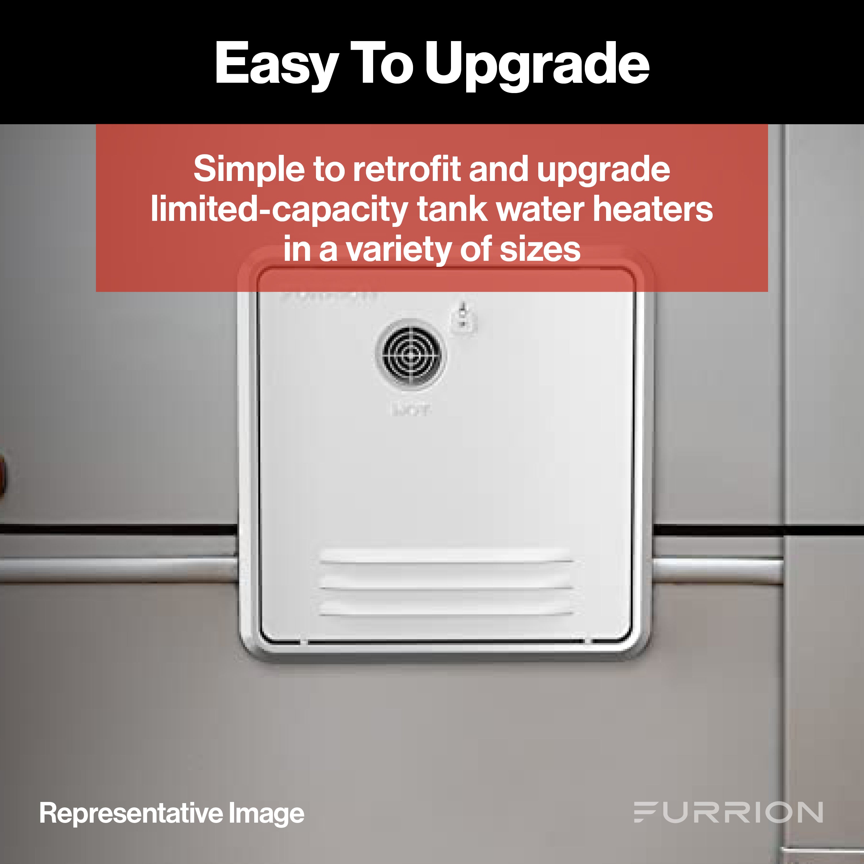 Furrion RV Tankless Gas Water Heater with Door - 2.4 GPMWATER-HEATER-WITH-DOOR