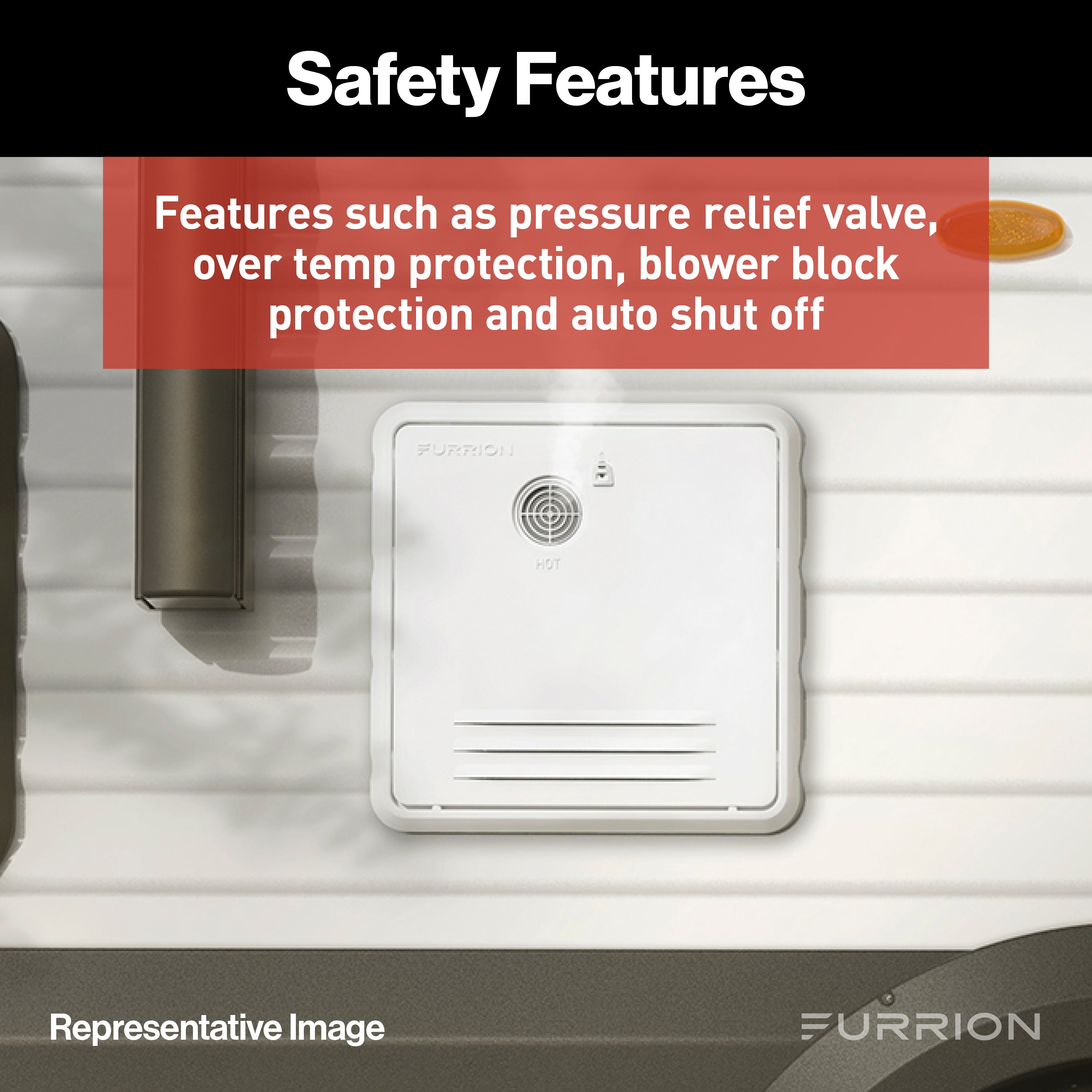 Furrion RV Tankless Gas Water Heater with Door - 2.4 GPMWATER-HEATER-WITH-DOOR