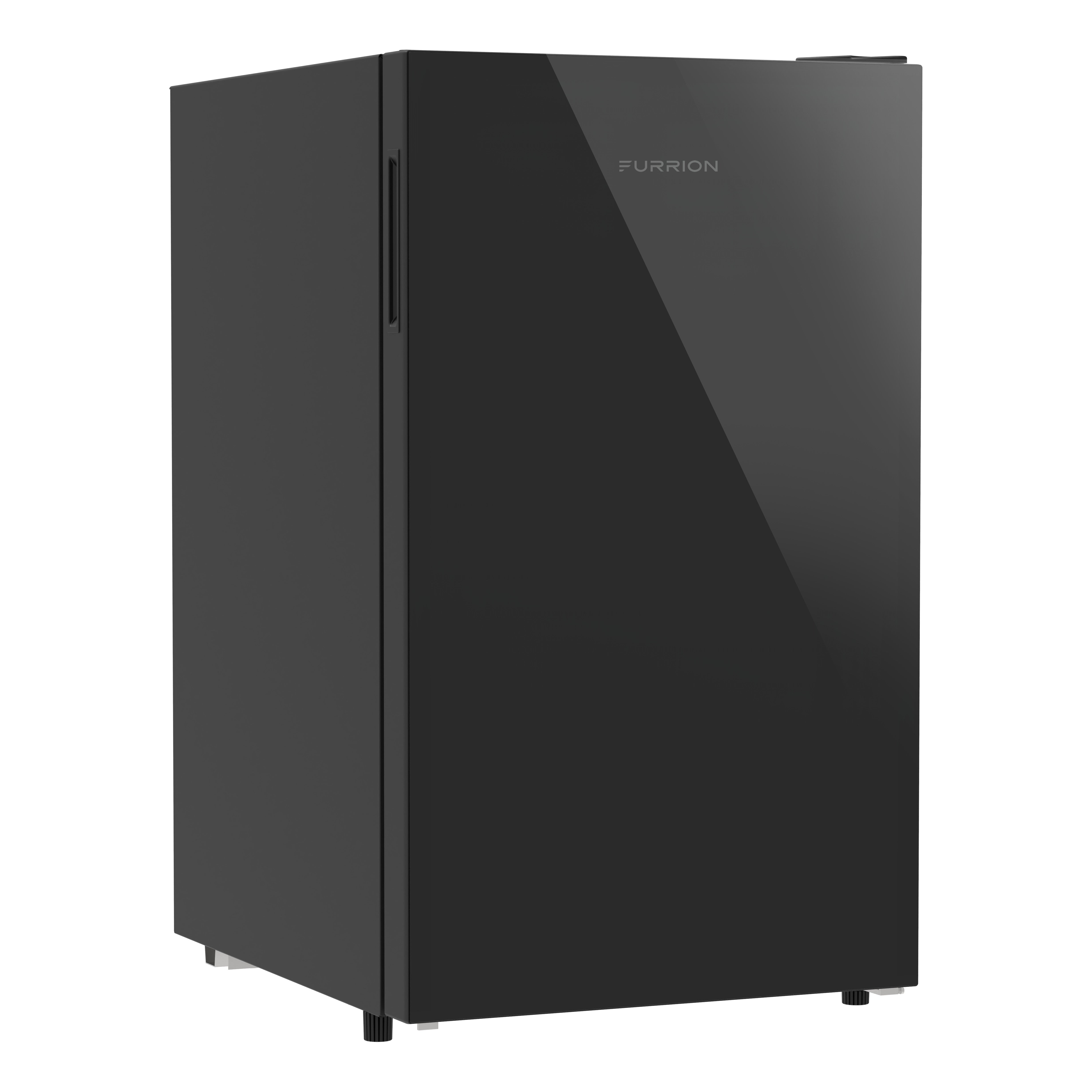 Furrion Single-Door RV Refrigerator with Freezer Compartment - 110V, 4.3 cu. ft., Black Glass Finish, Right Hinge #FCR43ACA-BG-RHH 2023060060