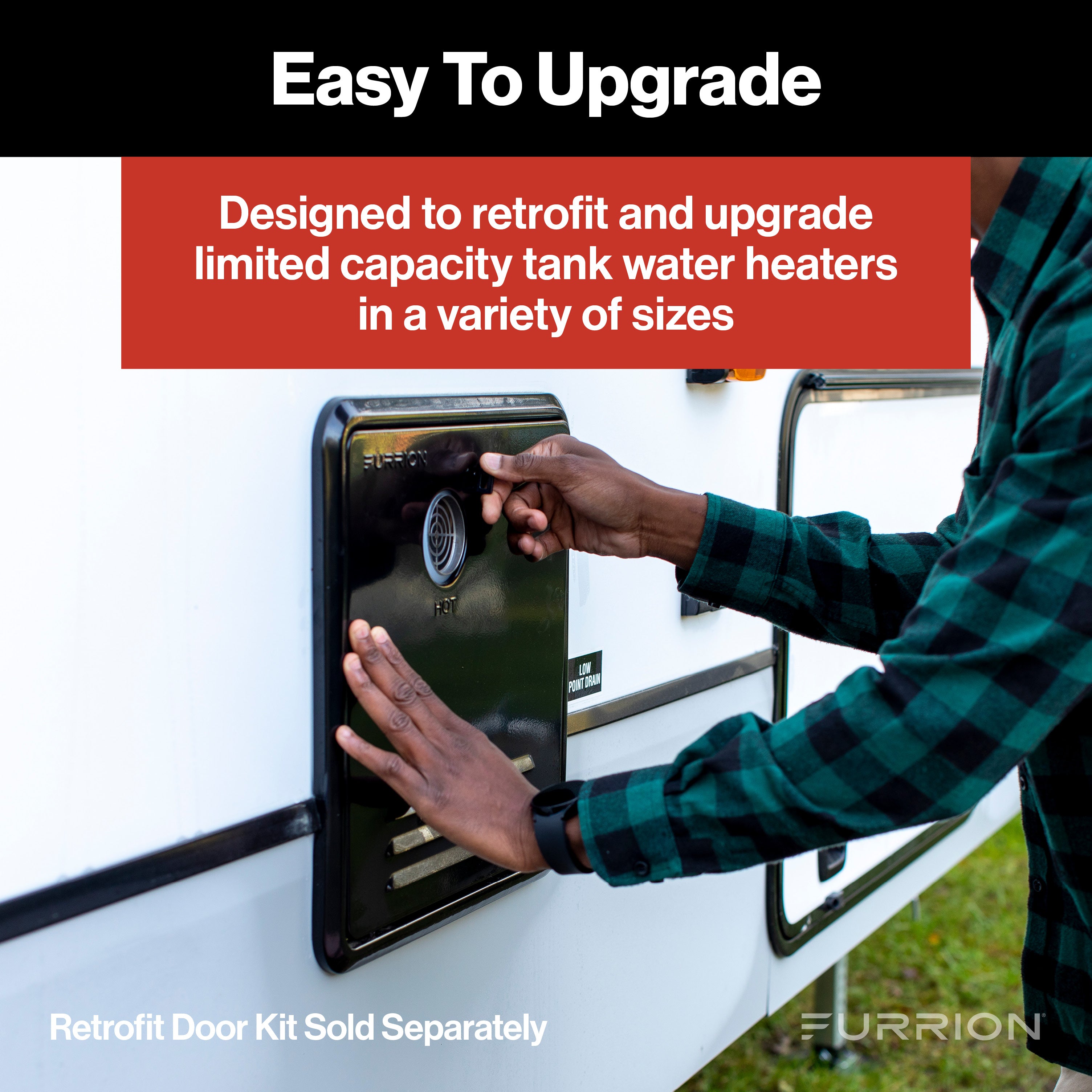 Furrion Tankless Gas Water Heater with Antifreeze Protection - 2.4GPM, White #FWH09AFA-AM2021132340