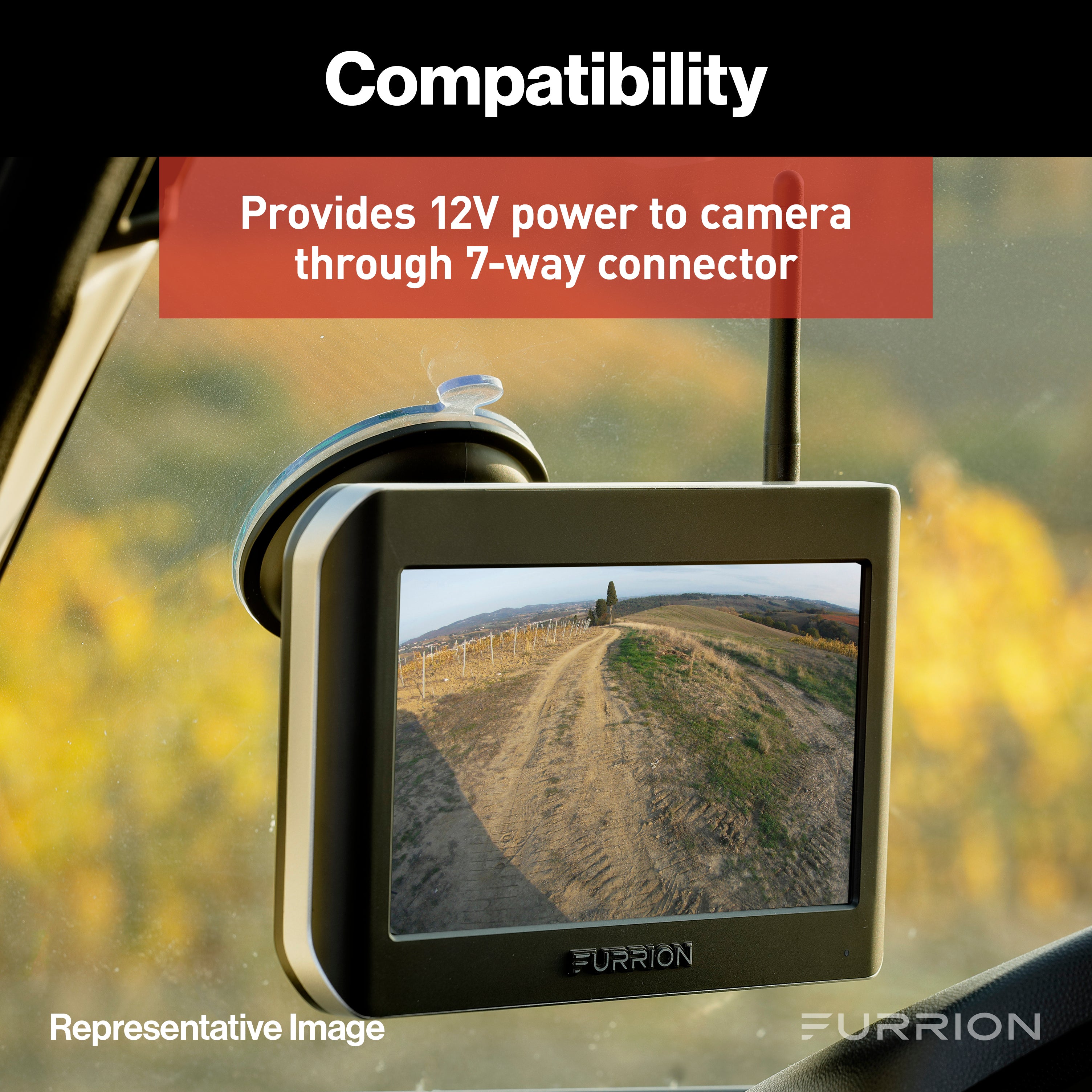 Furrion Vision S® 7-Way Adapter with Power Switch for RV Camera System #F2BC004XXBK2021132201