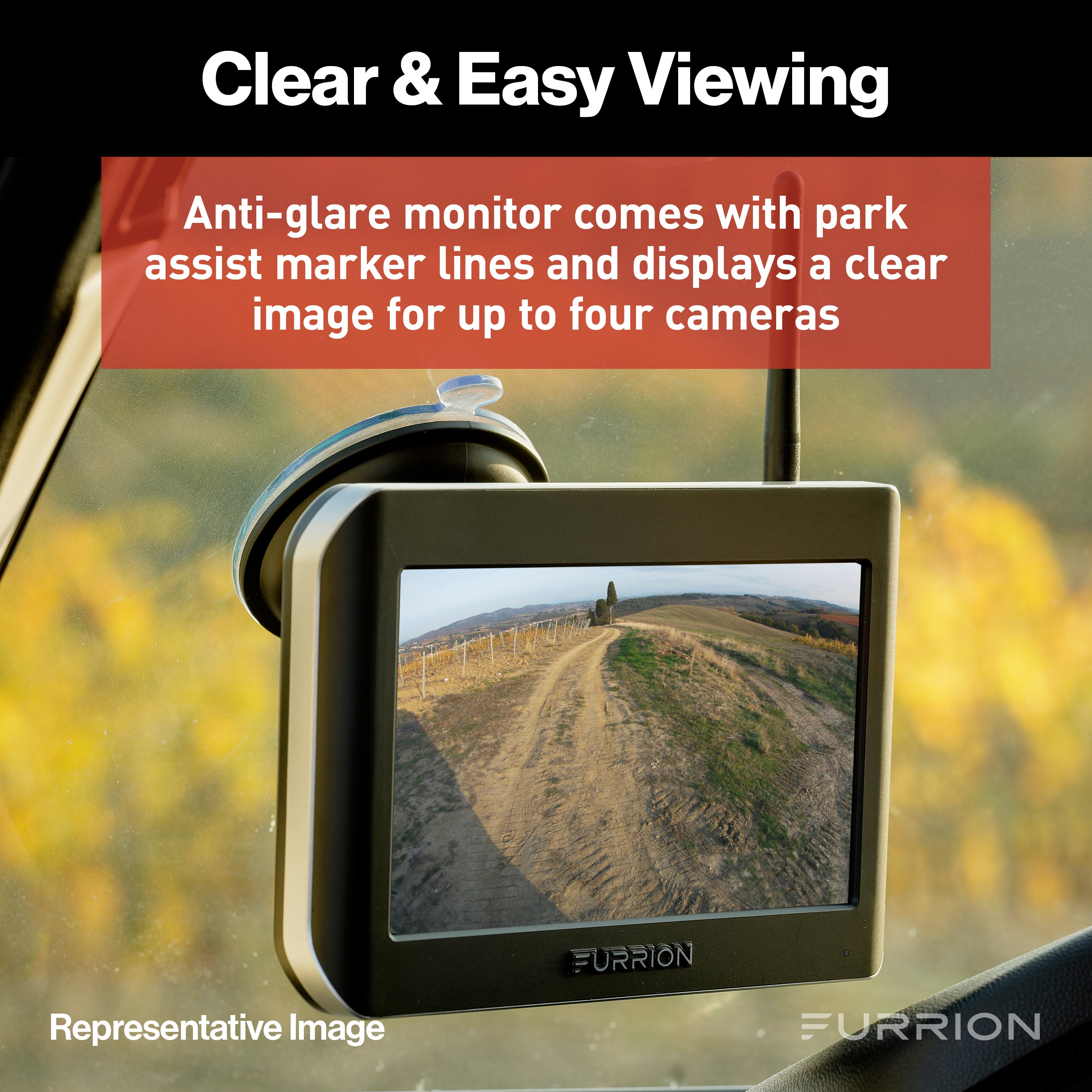 Furrion Vision S® RV Backup Camera System with Rear Sharkfin CameraVISION-S-SINGLE-CAMERA-SYSTEM