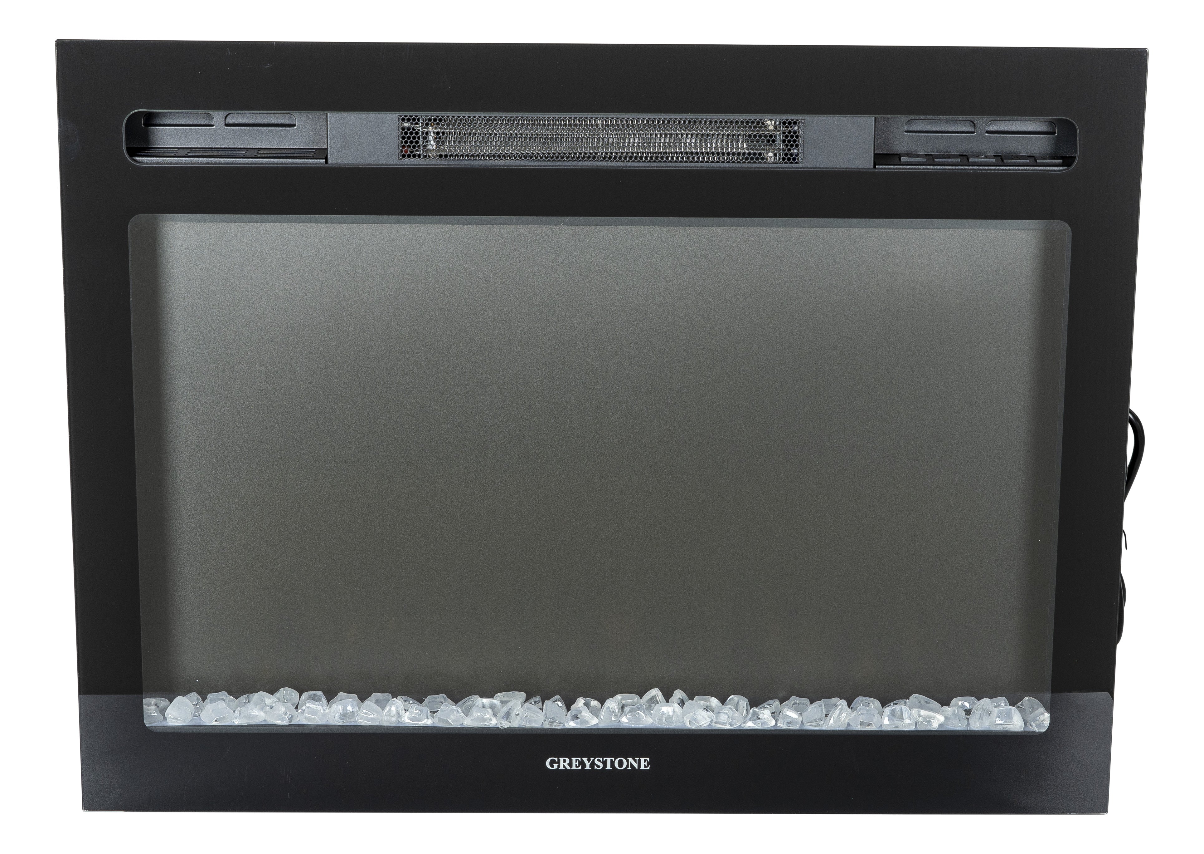 Greystone® 3-Color Crystal LED Wall Mount Fireplace - 26" with Remote #F2653BCFW2022302065