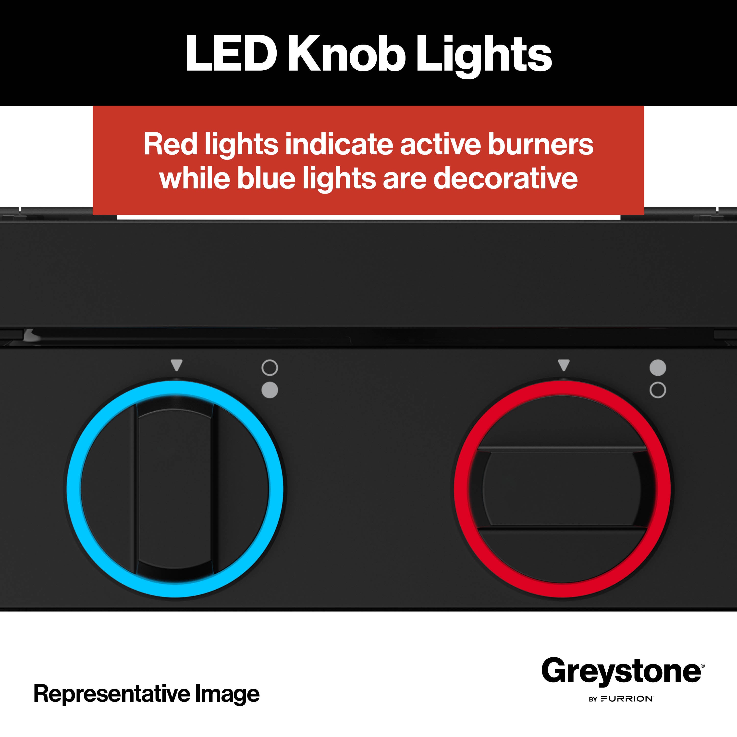 Greystone® by Furrion 2-Burner Gas RV Cooktop with Flame Sense (FFD) - 12", Glass Cover #GGH12D2MA1B-BL 2023045680