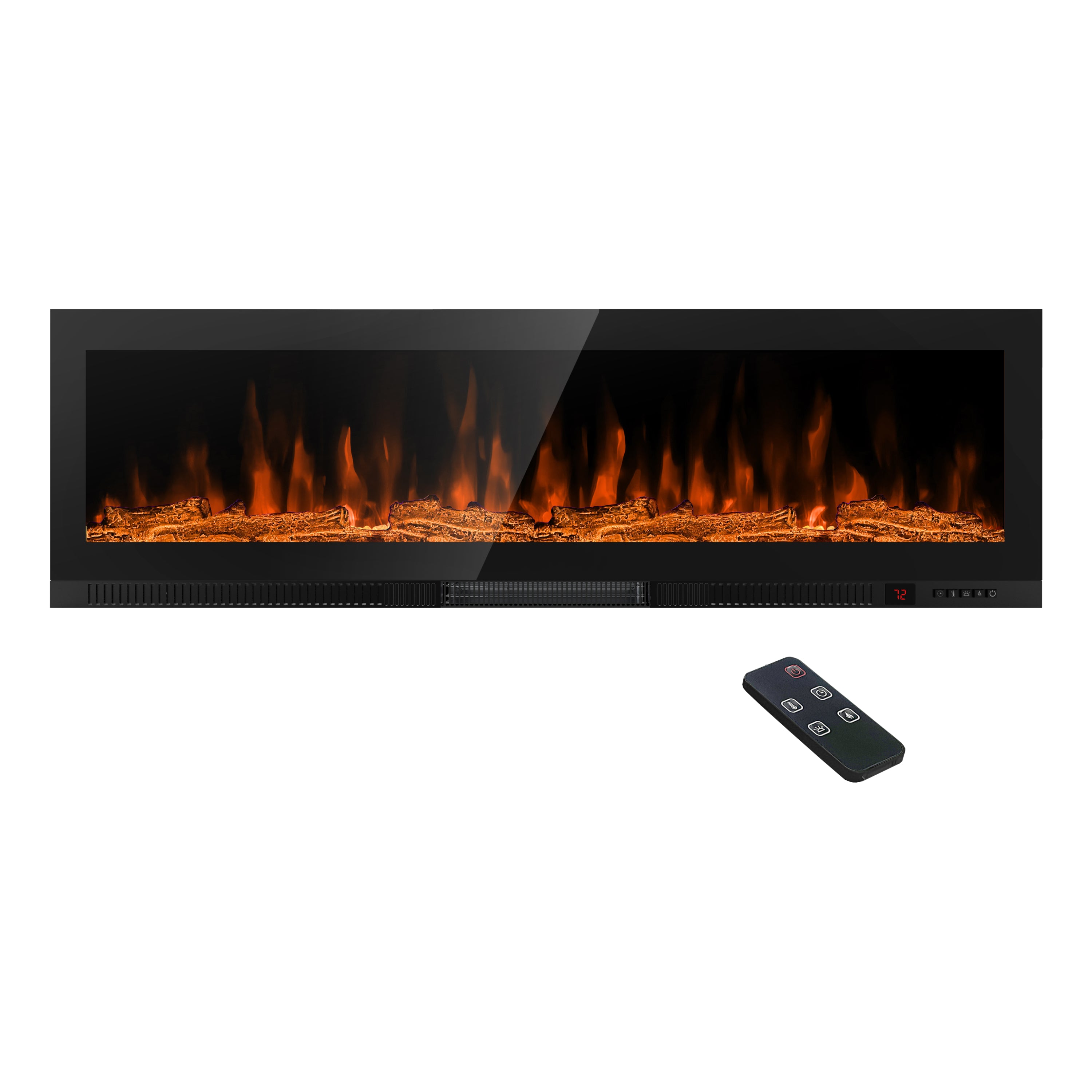 Greystone® by Furrion Built-In Electric RV Fireplace - 60", Wood Platform #GF60SW15A-BL 2024044901