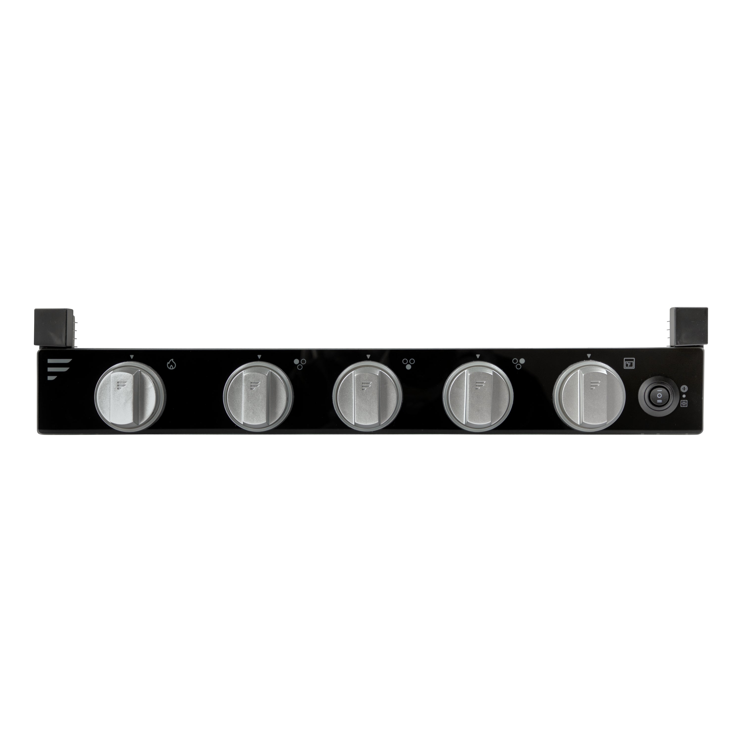 Furrion Replacement 2-in-1 RV Gas Range Oven Front Black Glass Panel Module #C-FGR17G3A2-BG-041