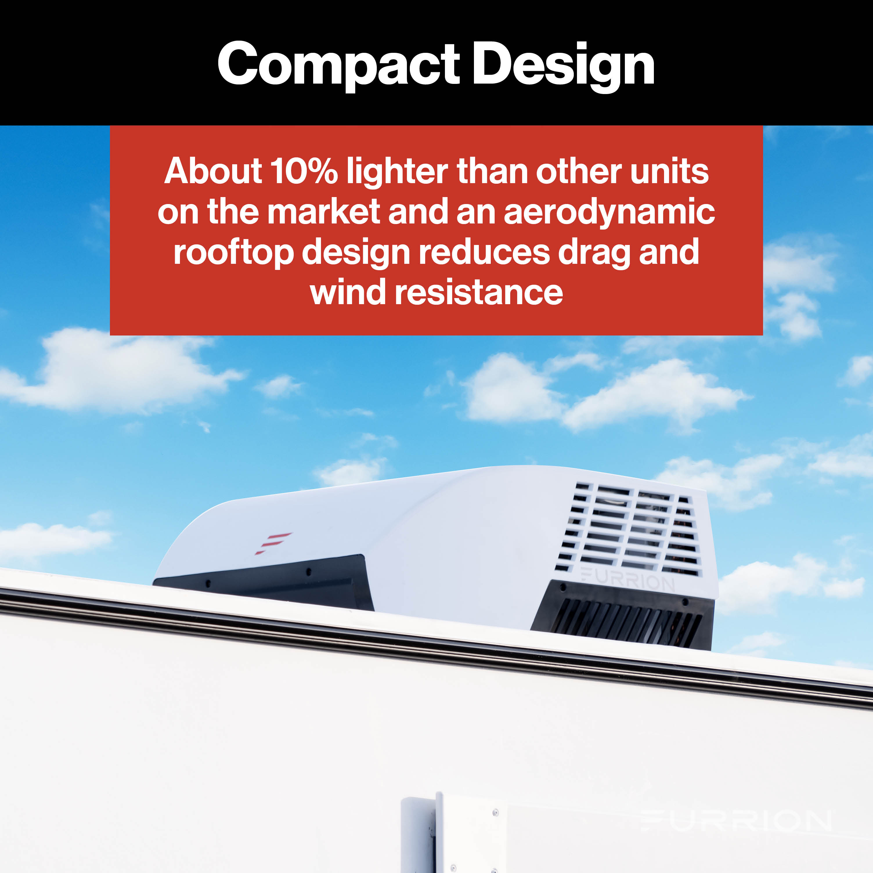 Furrion Chill® Cube Variable Speed RV Rooftop Air Conditioner (R32) - 18K BTU, Ducted