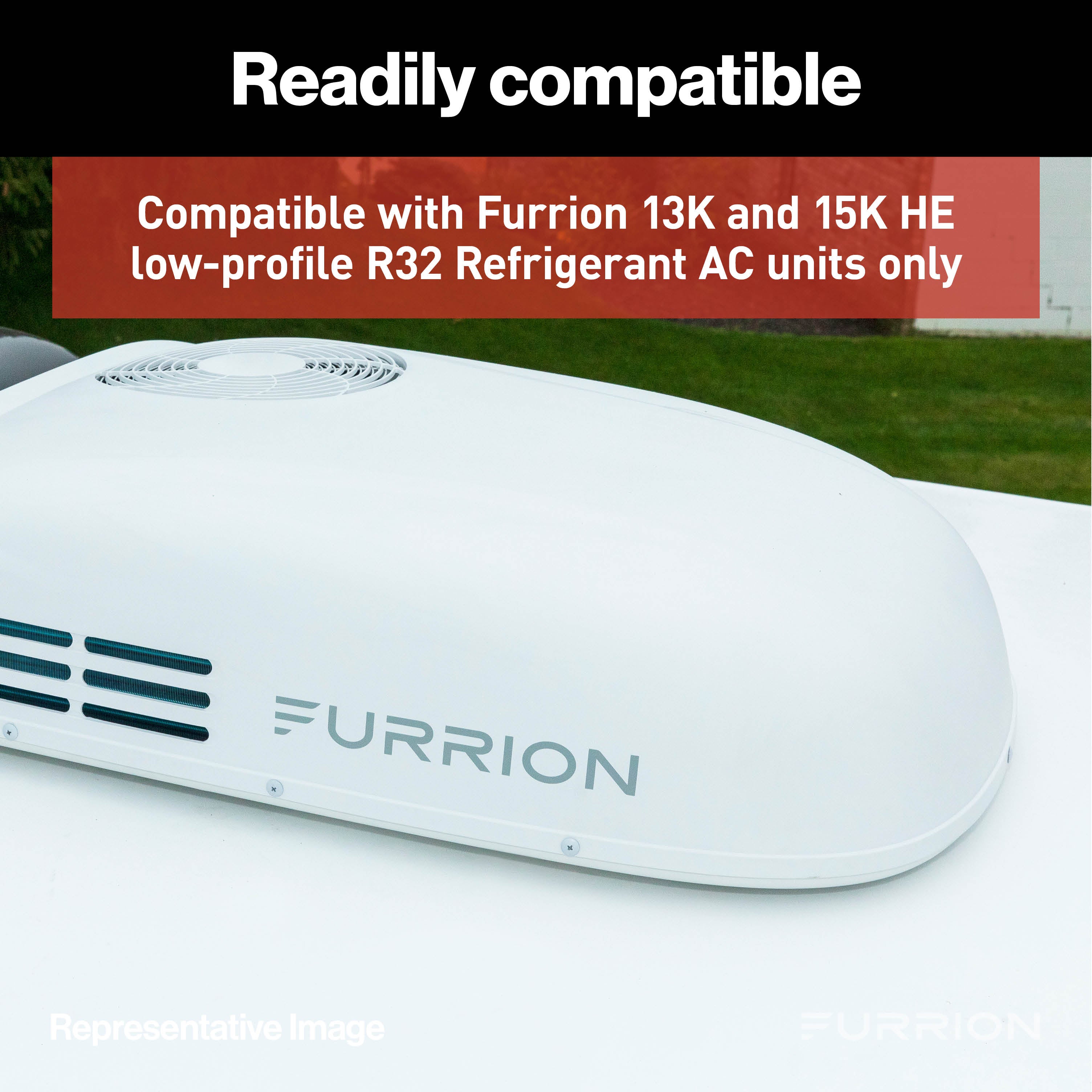 Furrion Standard Single Zone Controller for Chill HE Low-Profile RV Air Conditioner Systems (R32) #FACC12ESPA2-BL-AM