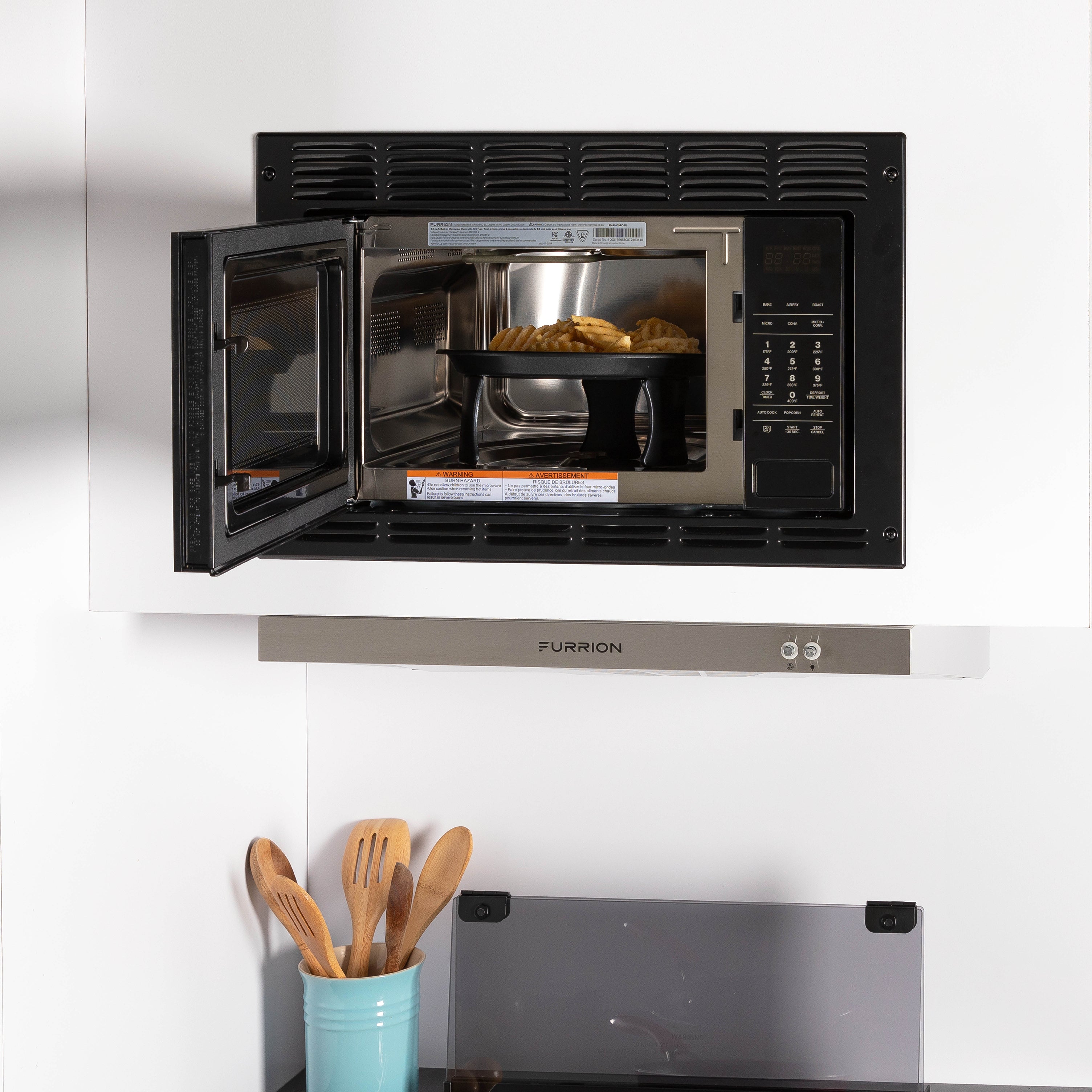 Furrion Trim Kit for 0.9 cu. ft. Built-In Convection Microwave Oven with Air Fryer #FMAML09-BL-TK