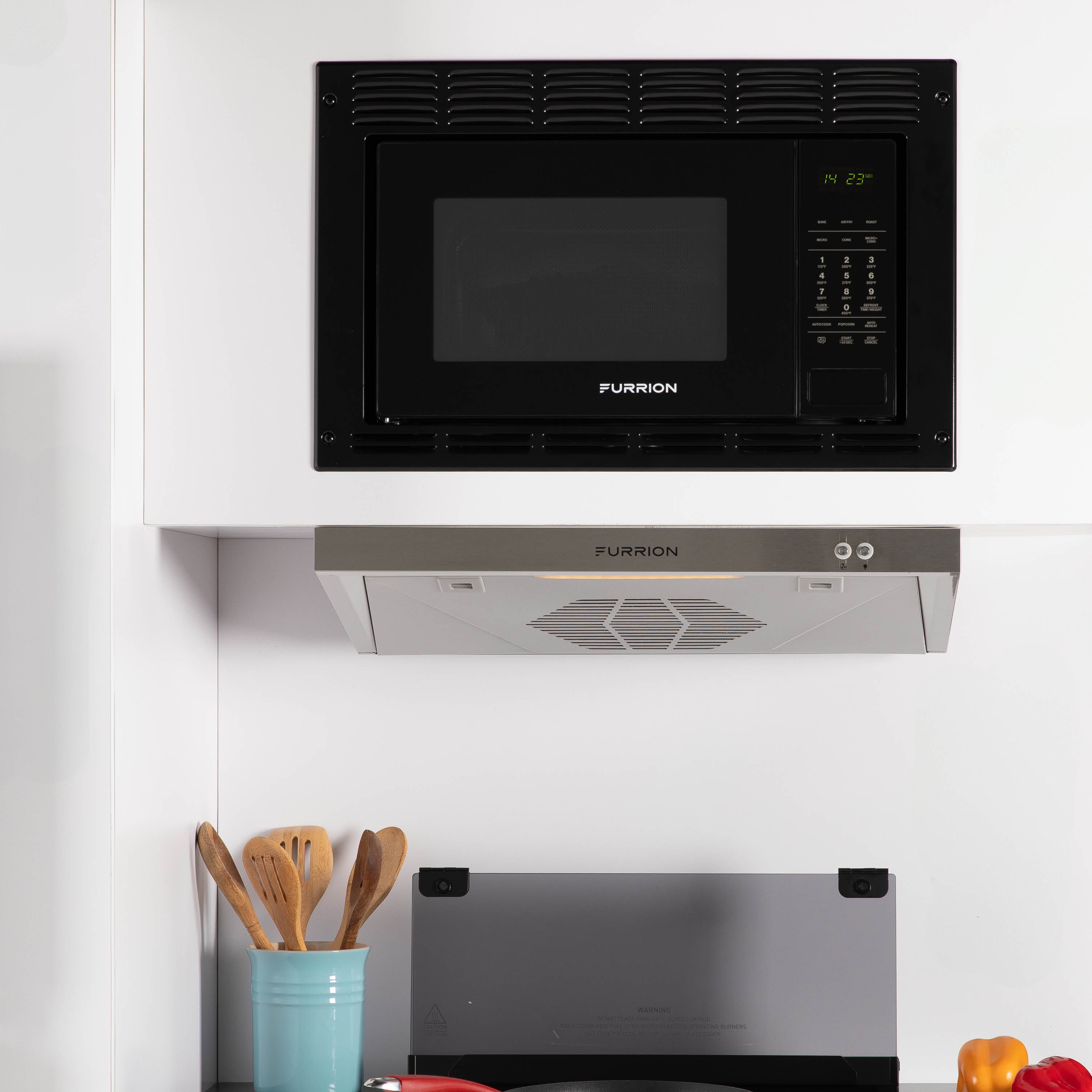 Furrion 0.9 cu. ft. Built-In Convection Microwave Oven with Air Fryer #FMAM09AC-BL