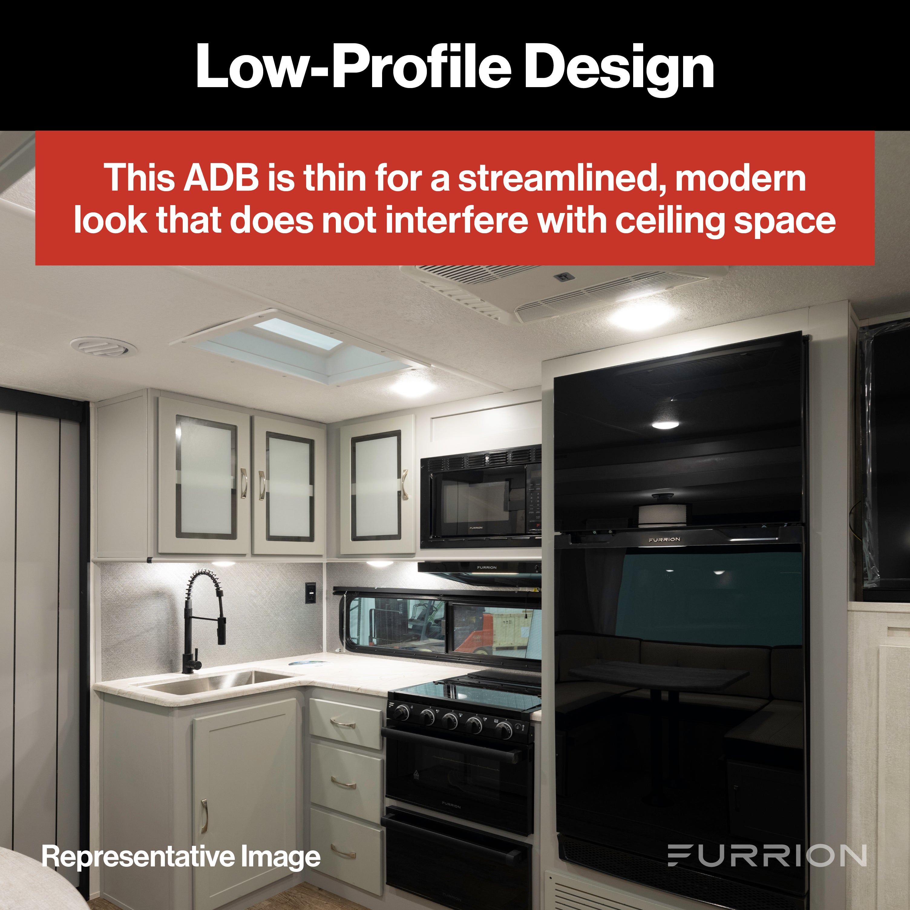 Furrion Chill® RV AC Air Distribution Box for Electronic Control/Thermostat with LED Light #FACT12LA-PS