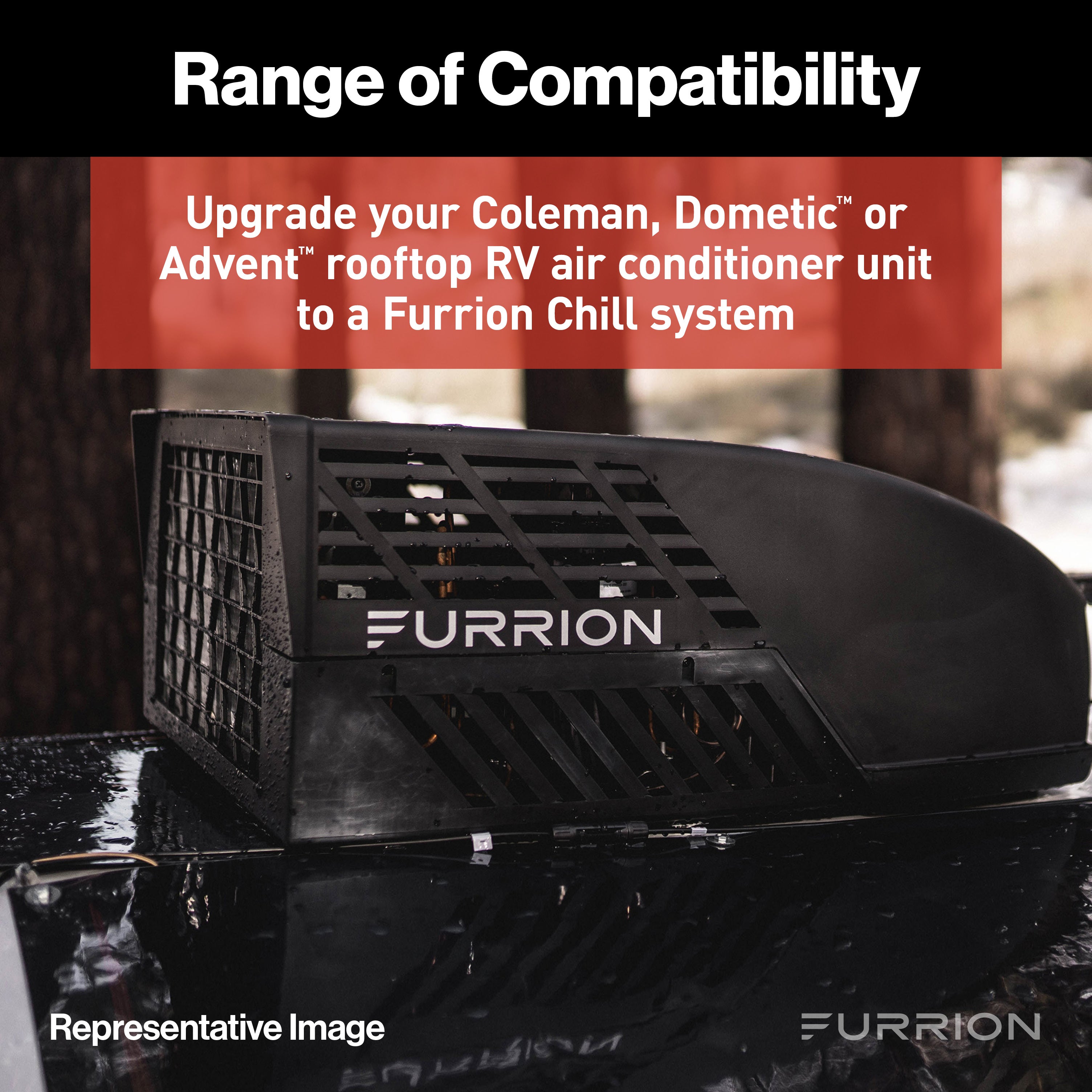 Furrion Chill® Conversion Kit for Coleman™, Dometic™, Advent™ Air Distribution Boxes - Black #C-FACR15SA-A01