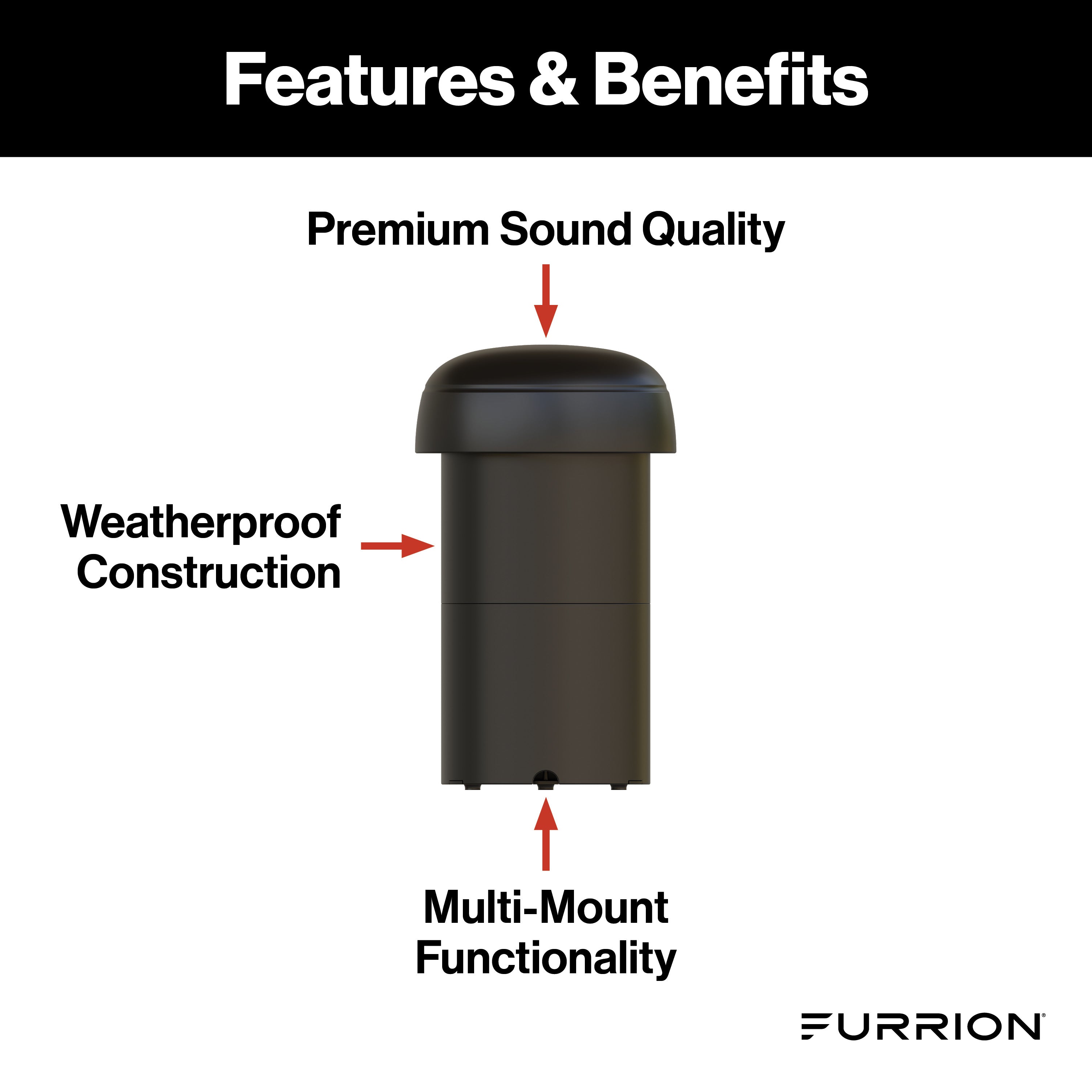 Furrion Aurora® 8" Multi-Mount DVC Subwoofer - Terrace Series