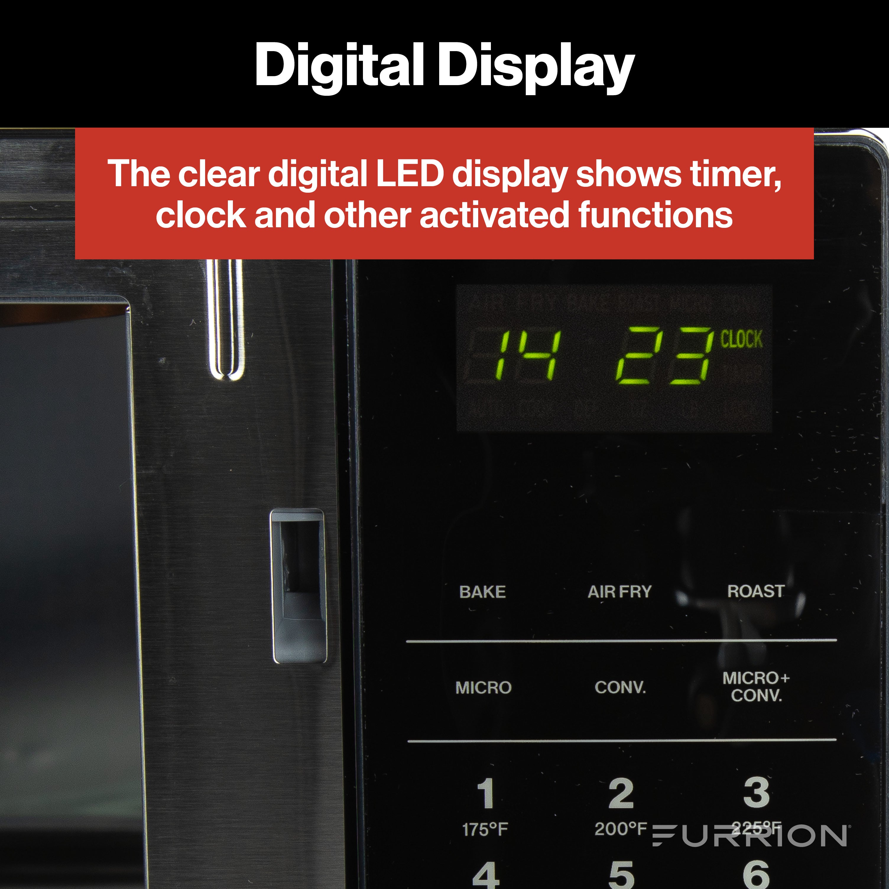 Furrion 0.9 cu. ft. Built-In Convection Microwave Oven with Air Fryer #FMAM09AC-BL