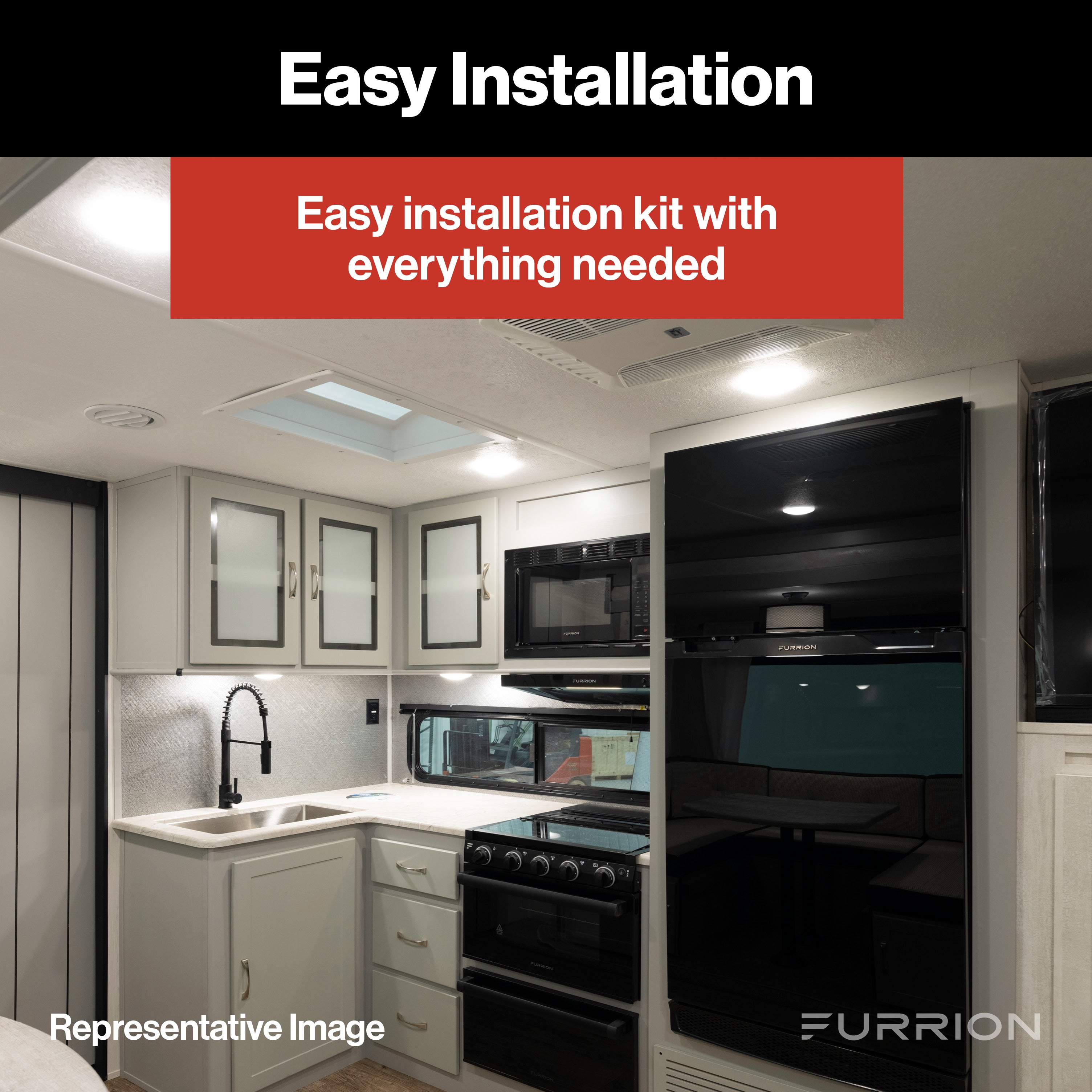 Furrion Chill® Conversion Kit for Coleman™, Dometic™, Advent™ Air Distribution Boxes - Black #C-FACR15SA-A01