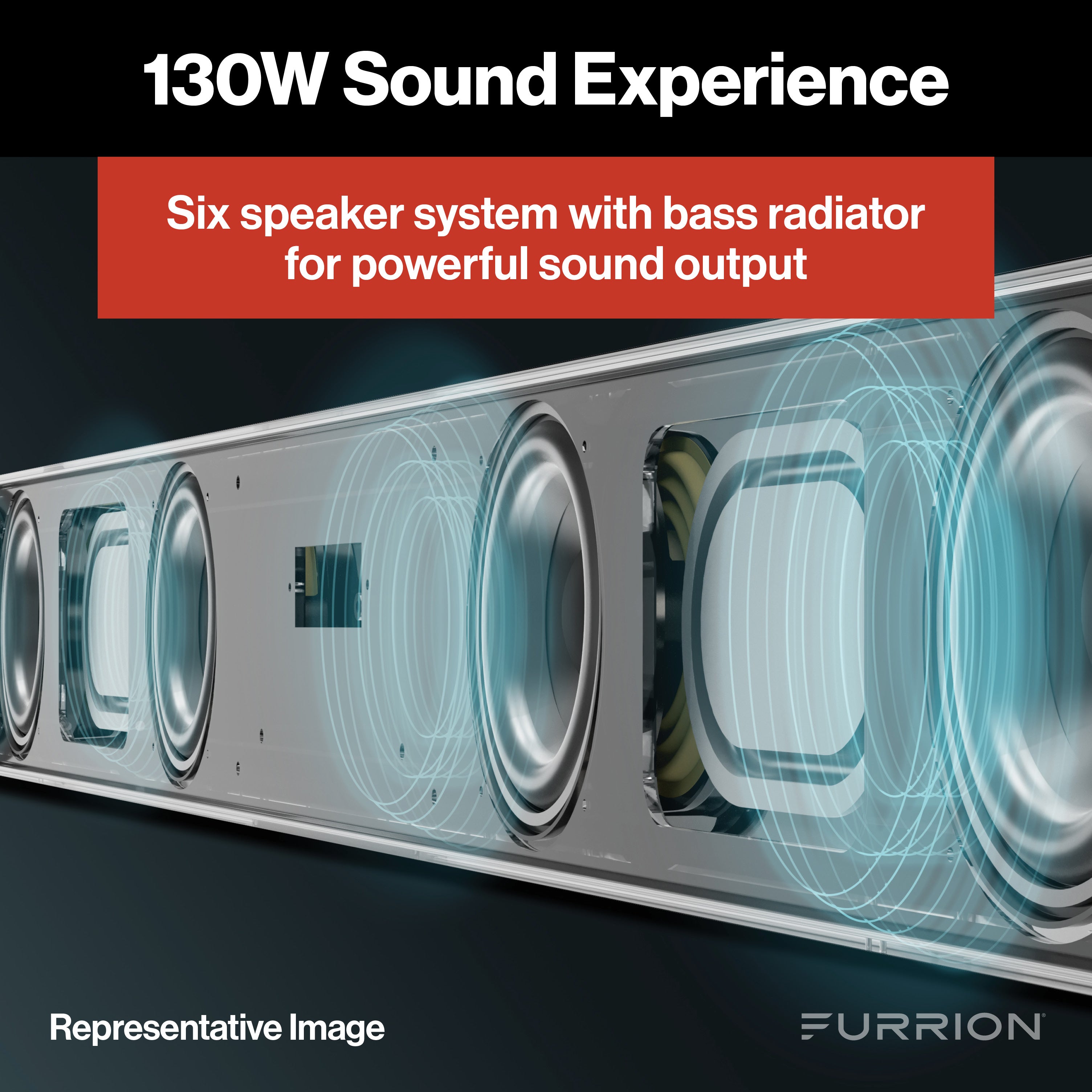 Furrion Aurora® 2.1 Outdoor Soundbar Speaker with Wireless Subwoofer #FSBNN30MX