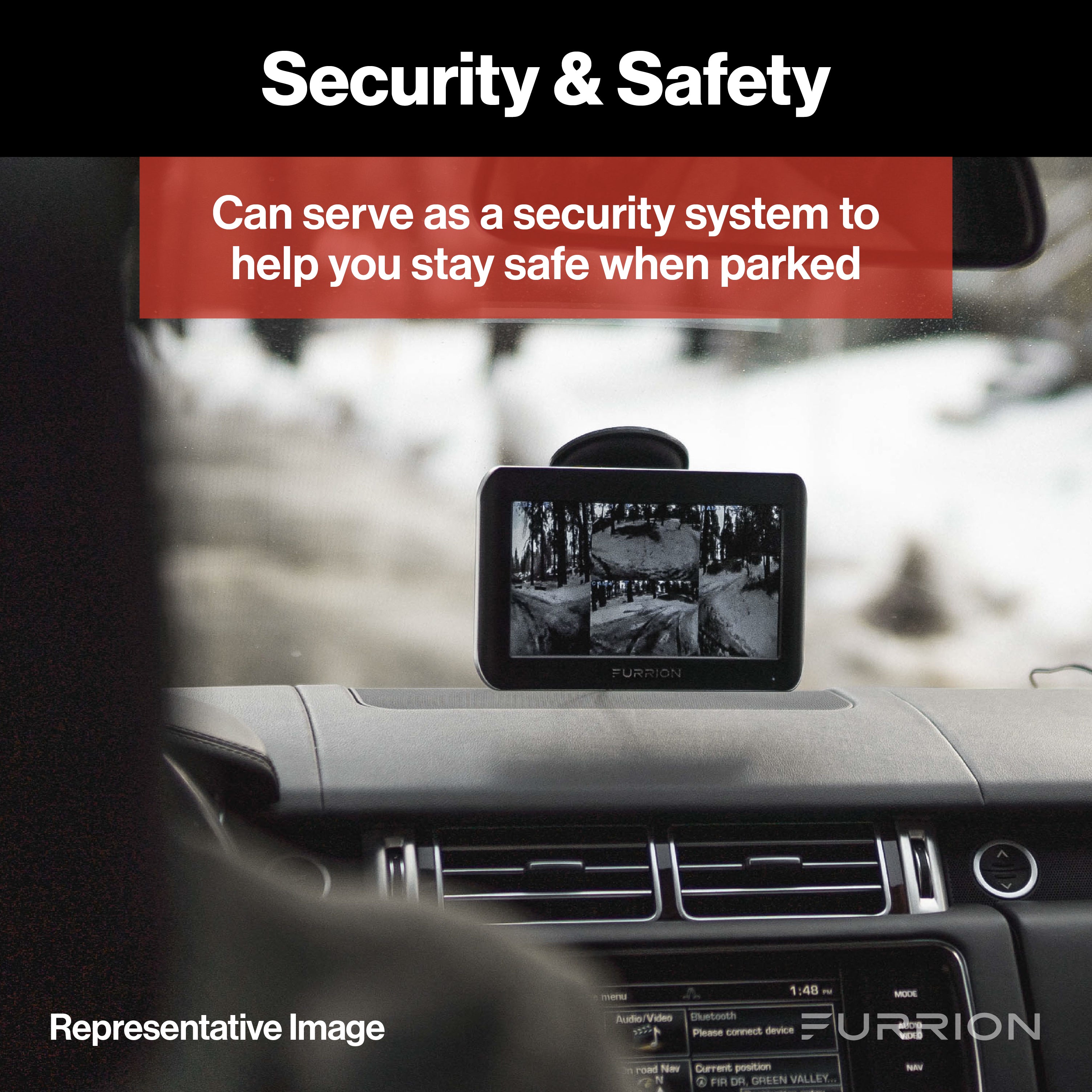 Furrion Vision S® RV Backup Camera System with Rear Sharkfin Camera