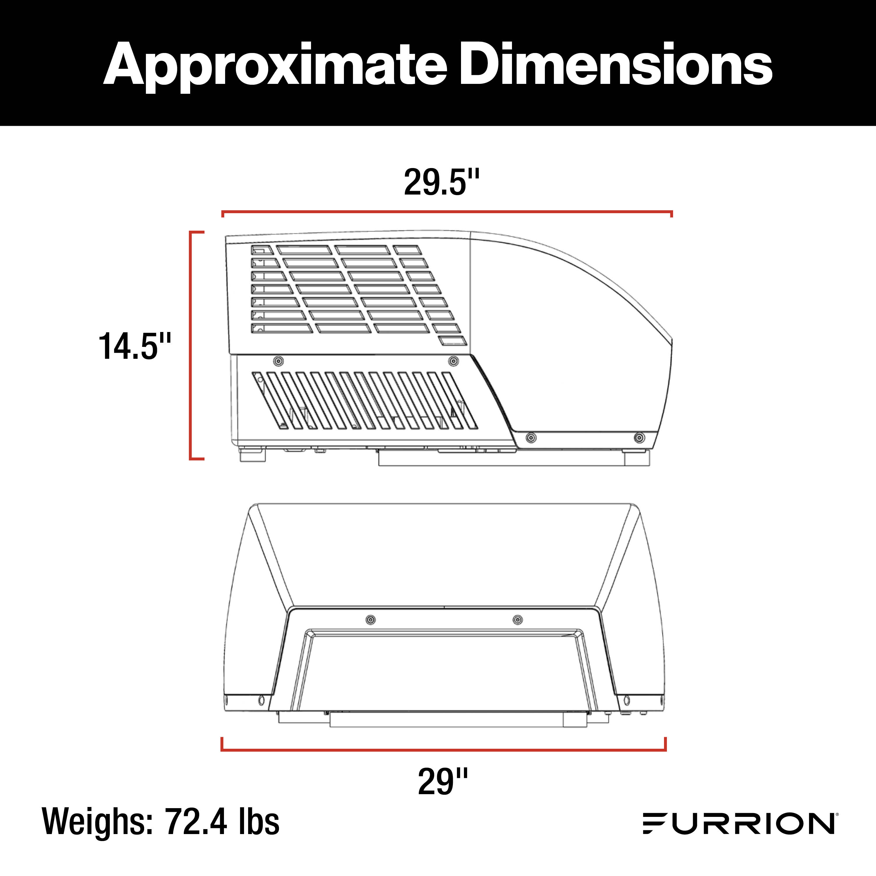 Furrion Chill® Cube Variable Speed RV Rooftop Air Conditioner (R32) - 18K BTU, Non-Ducted