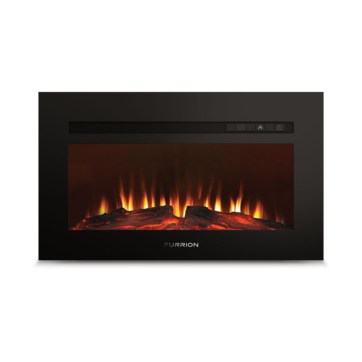 Furrion Built-In Electric RV Fireplace - Wood Platform