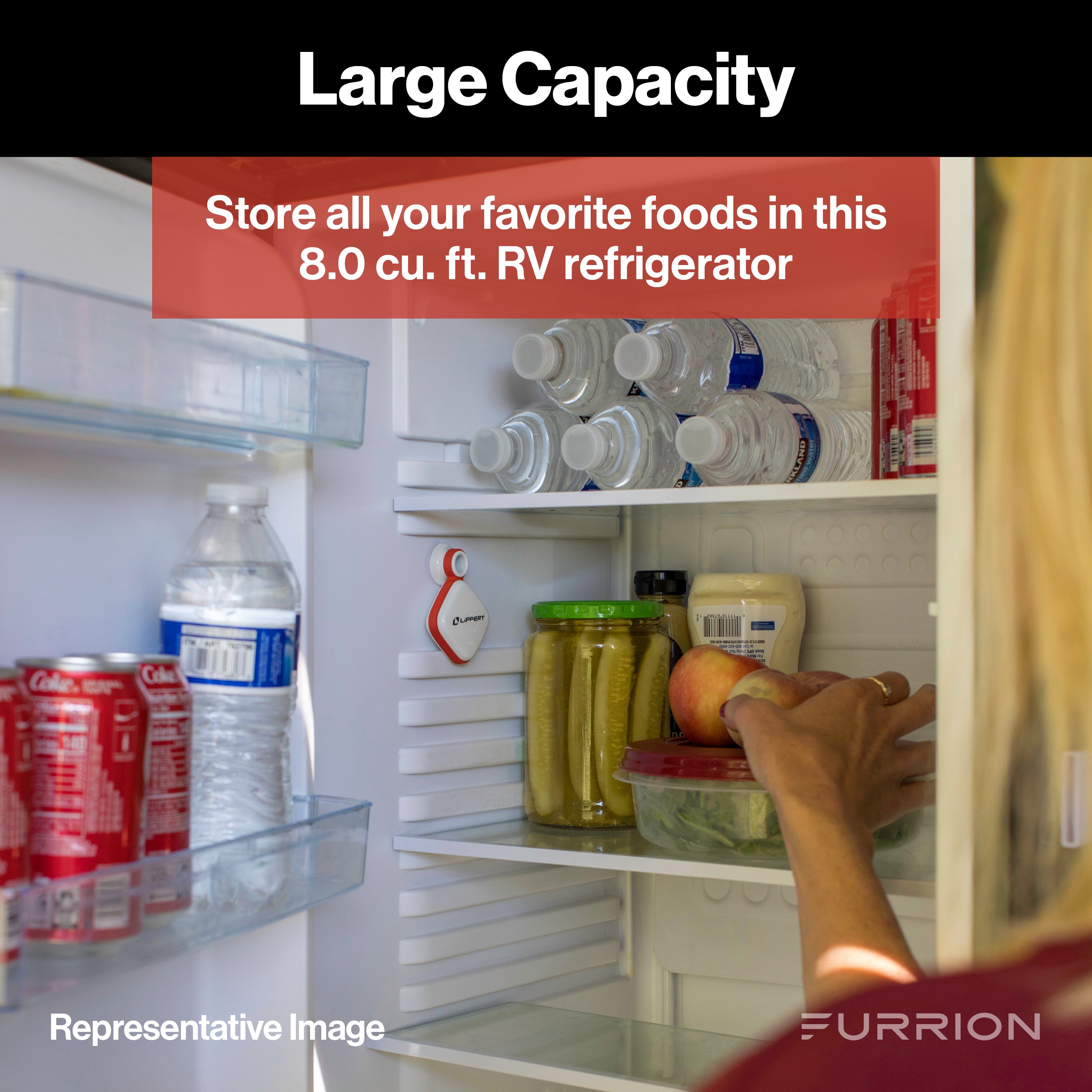 Furrion Arctic® 12V RV Refrigerator - 8 cu. Ft, No Panels