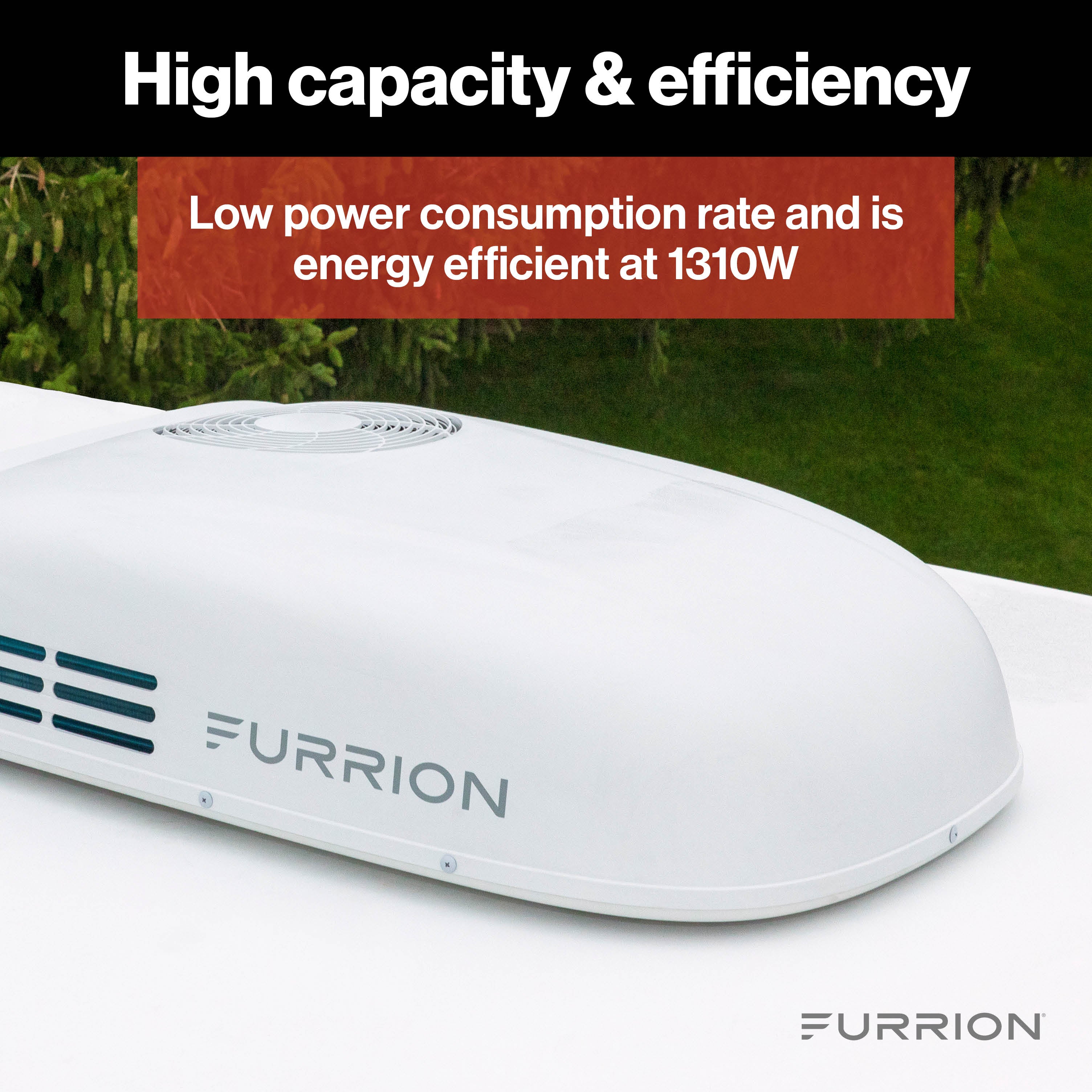 Furrion Chill® HE Low-Profile RV Rooftop Air Conditioner with Heat Pump (R32)