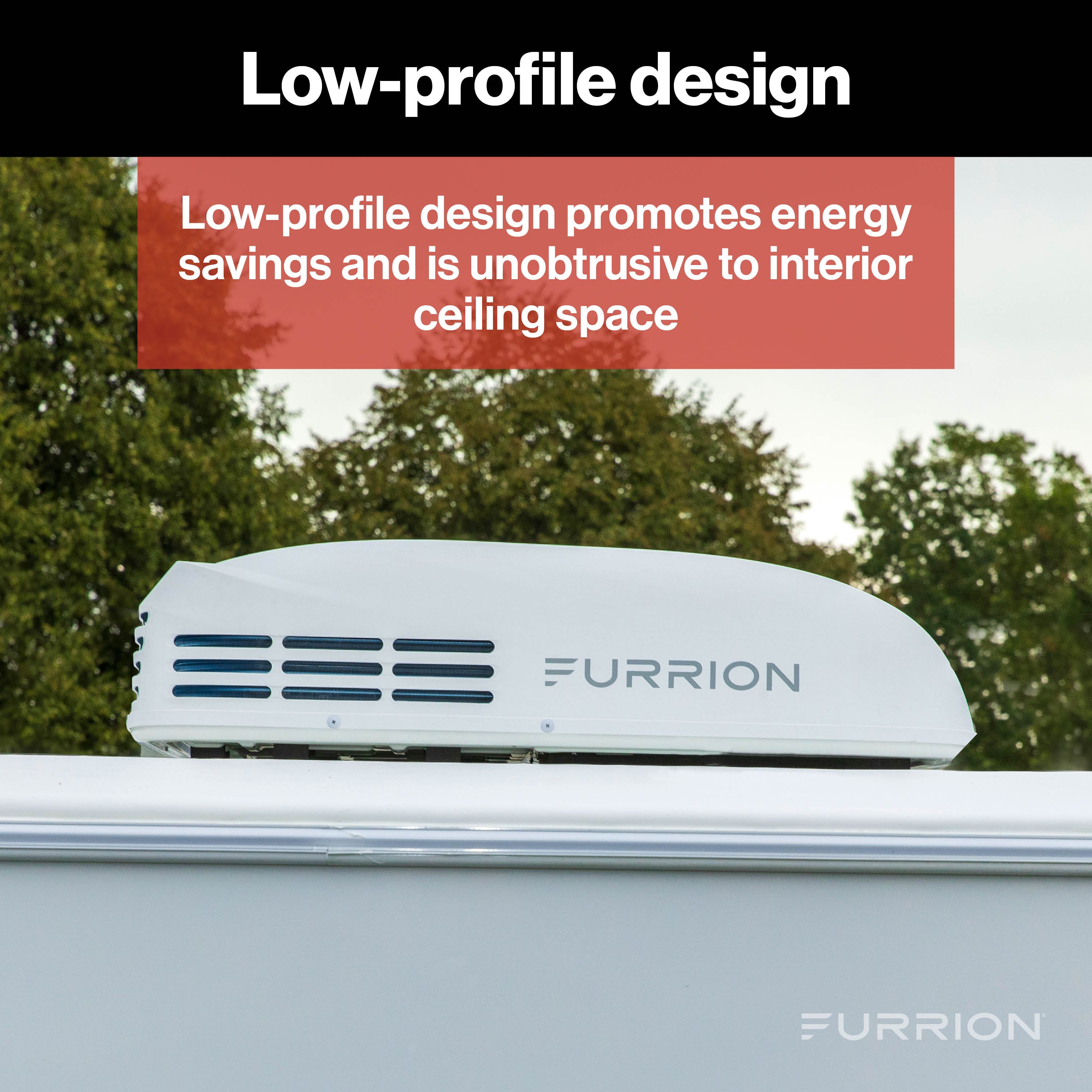 Furrion Chill® HE Low-Profile RV Rooftop Air Conditioner with Heat Pump (R32)