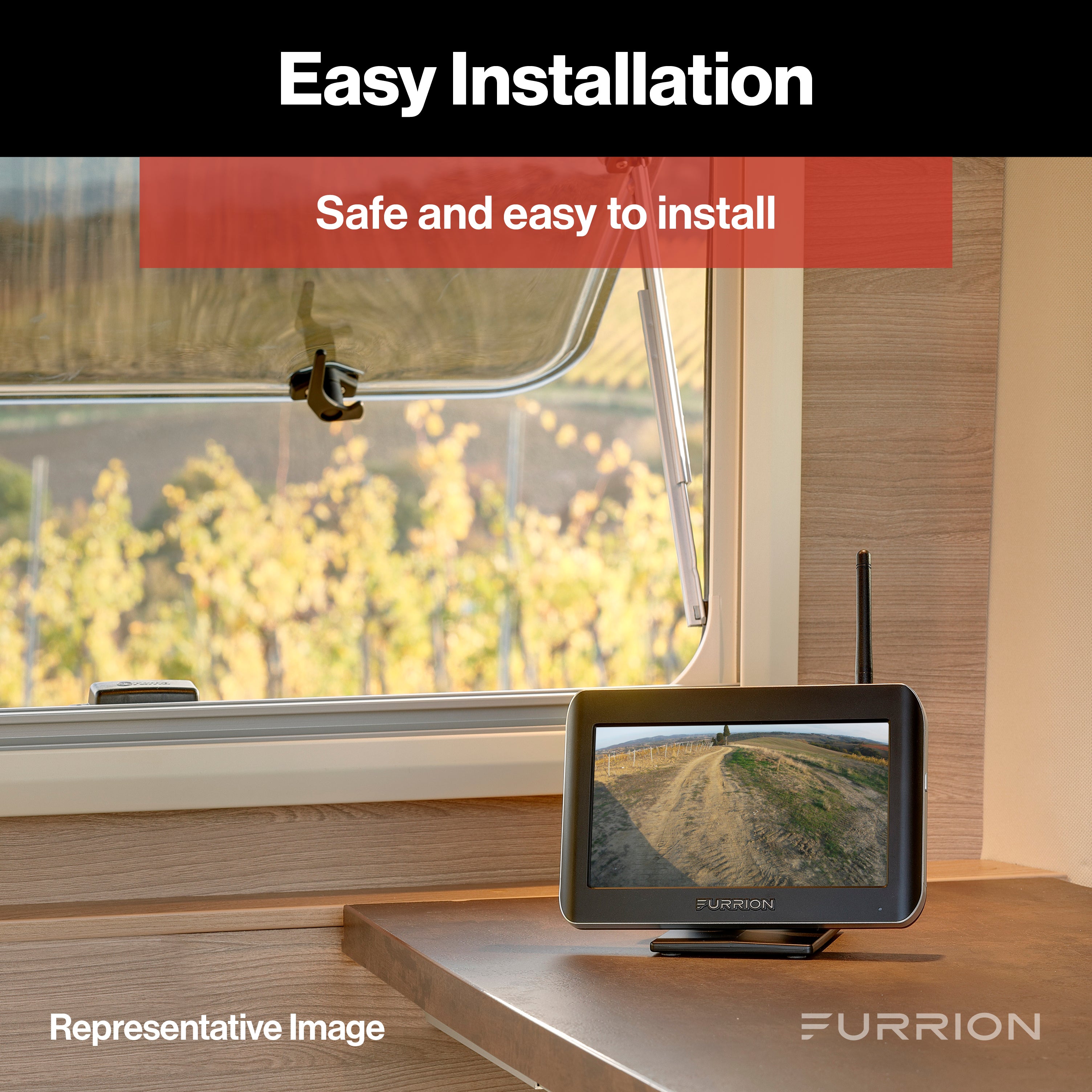 Furrion Vision S® 7-Way Adapter with Power Switch for RV Camera System #F2BC004XXBK