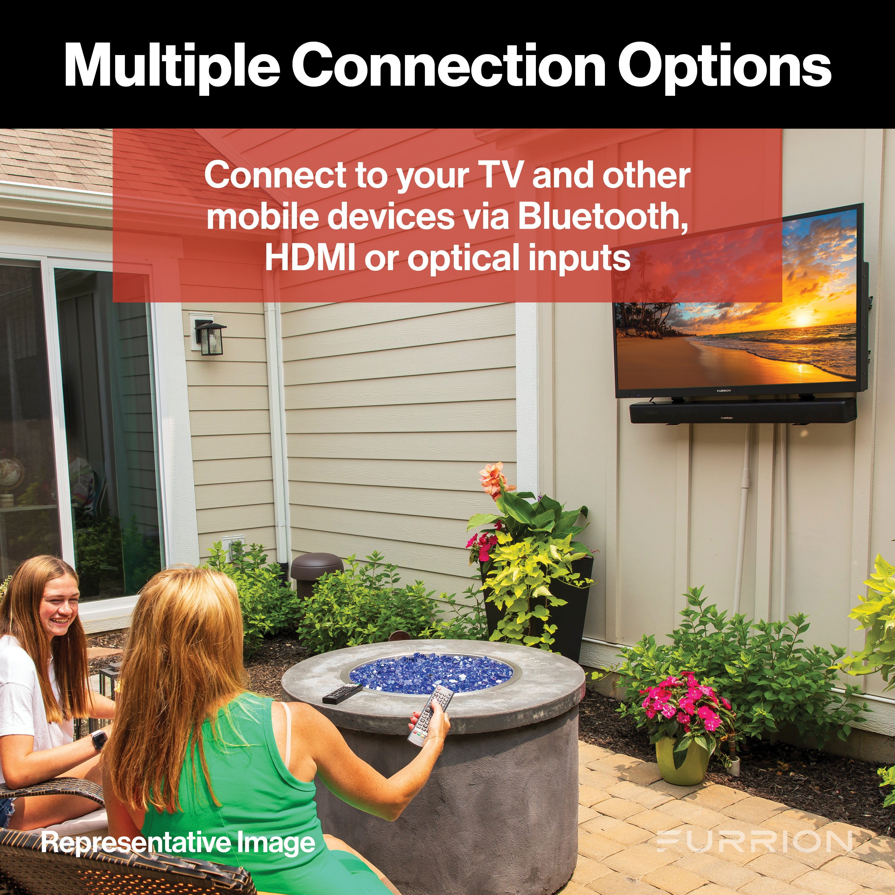 Furrion Aurora® 2.1 Outdoor Soundbar Speaker with Wireless Subwoofer #FSBNN30MX