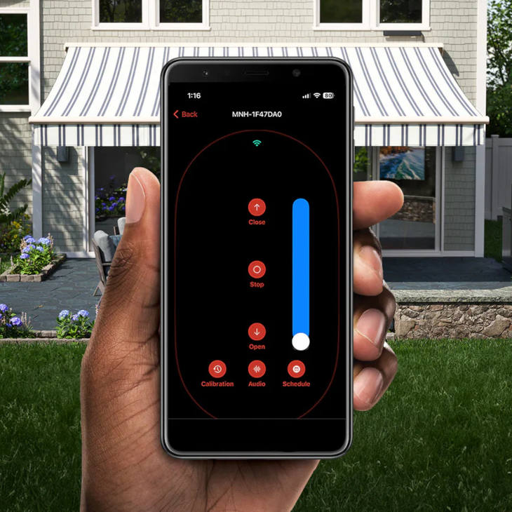 Smart Home Awning Phone Control