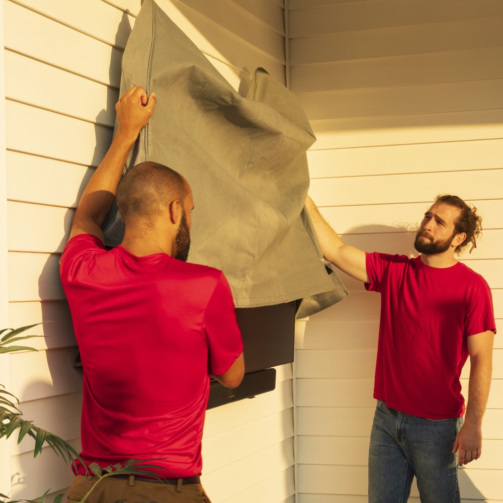 Installing a Furrion outdoor TV cover and accessories