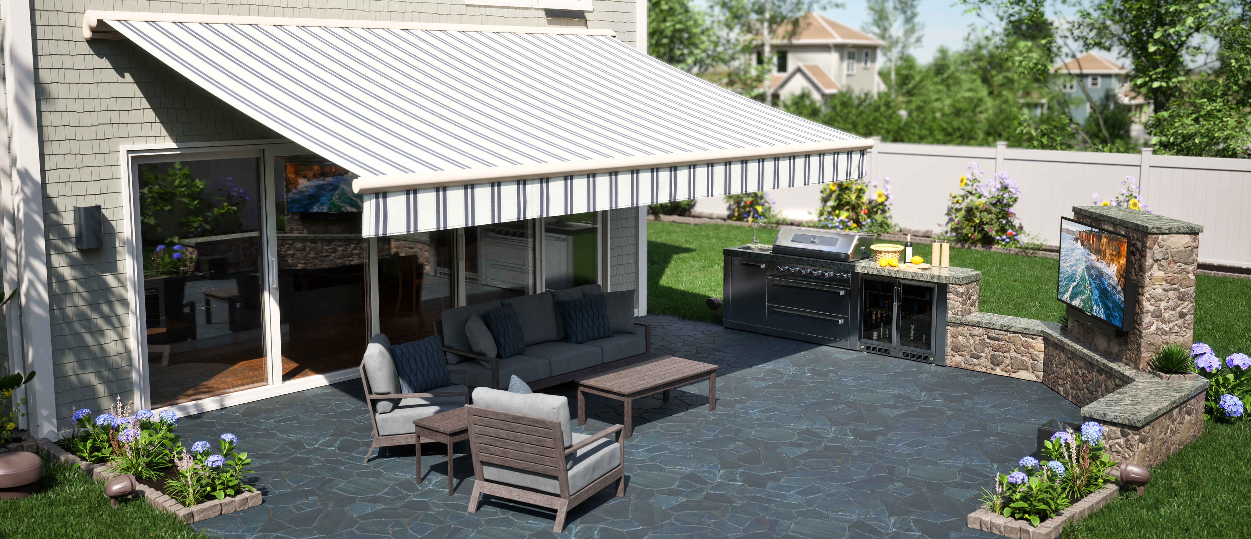 Furrion Residential Awning Outdoor Entertainment