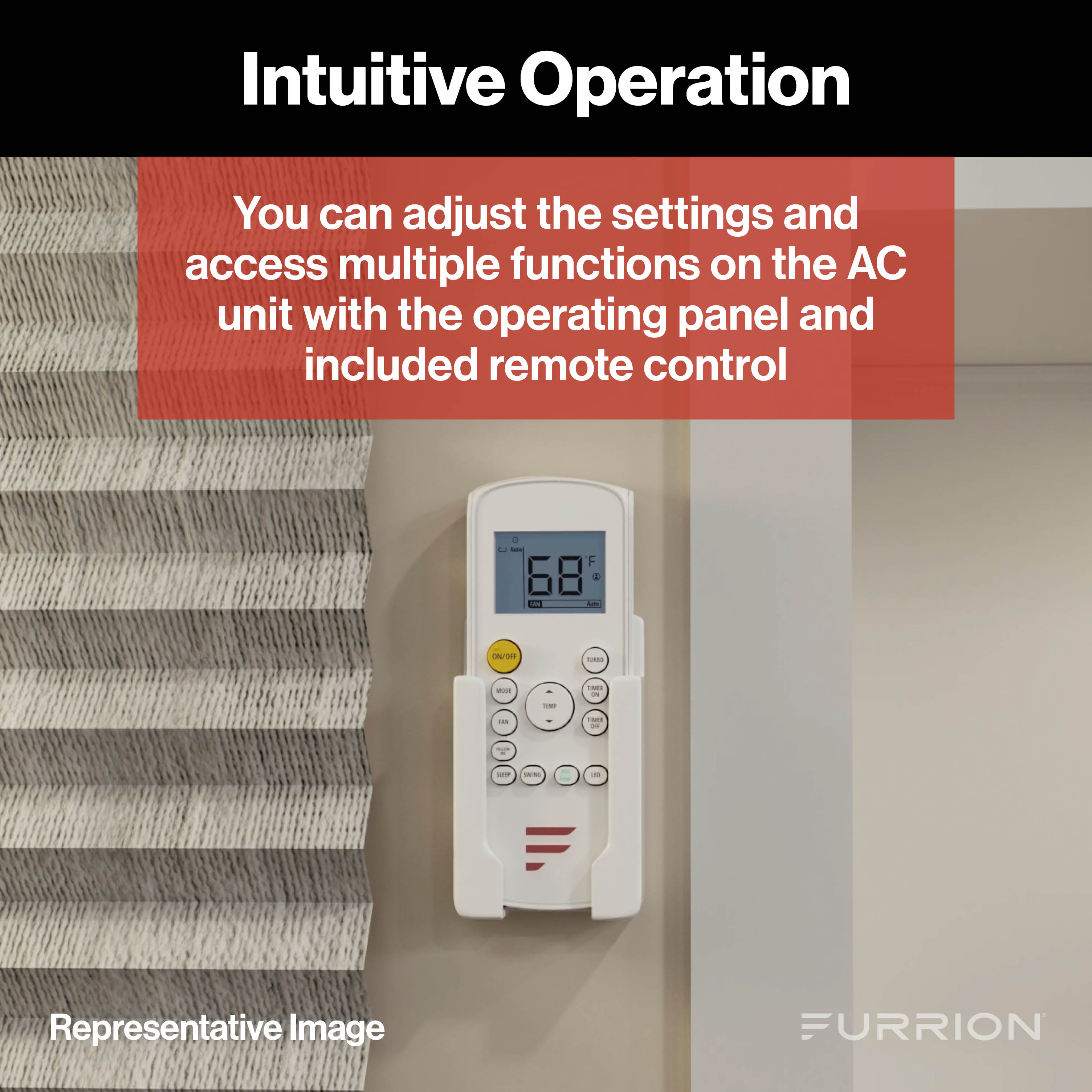 Furrion Chill® Cube Ducted Air Distribution Box (R32) with Remote - White #FACT18VSDA-PS-AM